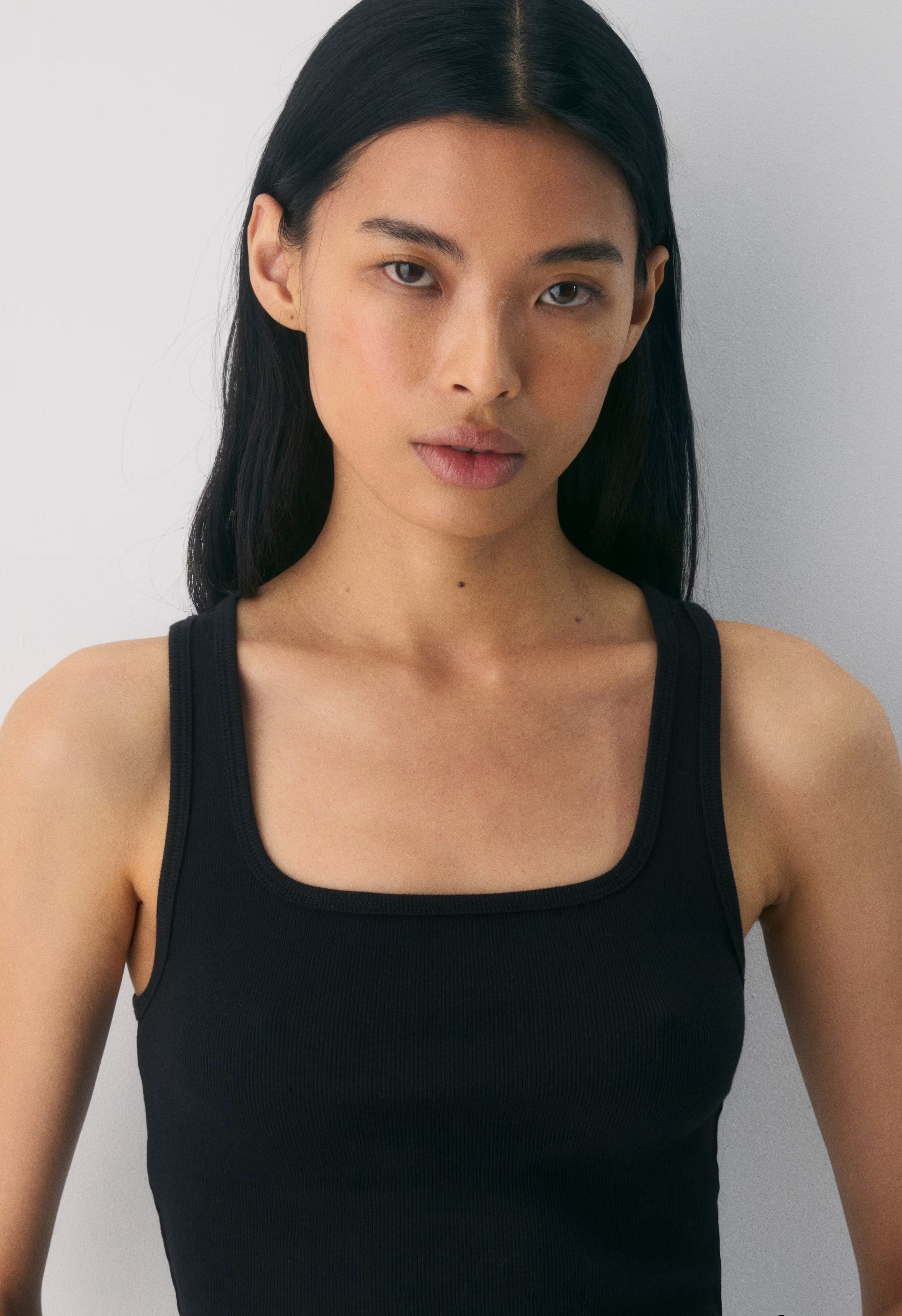 HomeStretch™ Rib Frequency Waist Tank - RICH MOCHA BROWN