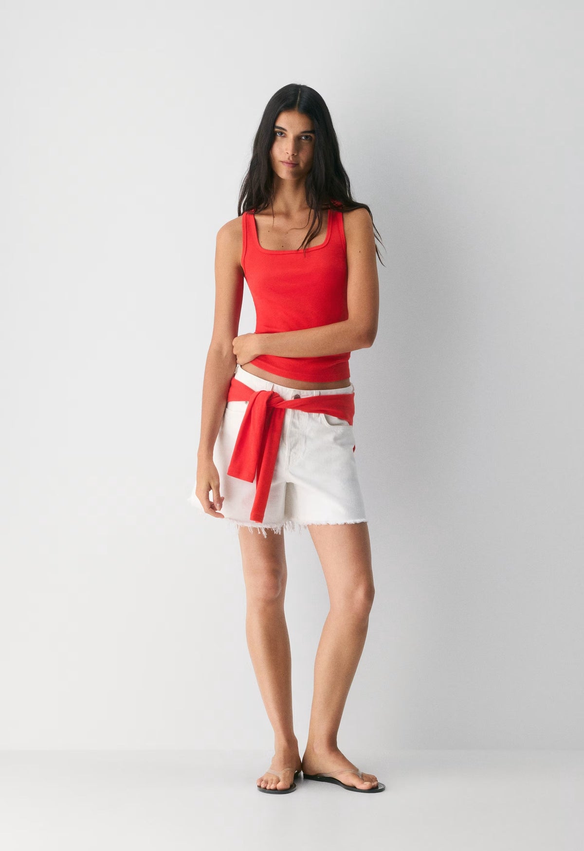HomeStretch™ Rib Frequency Tank - CHERRYBOMB RED