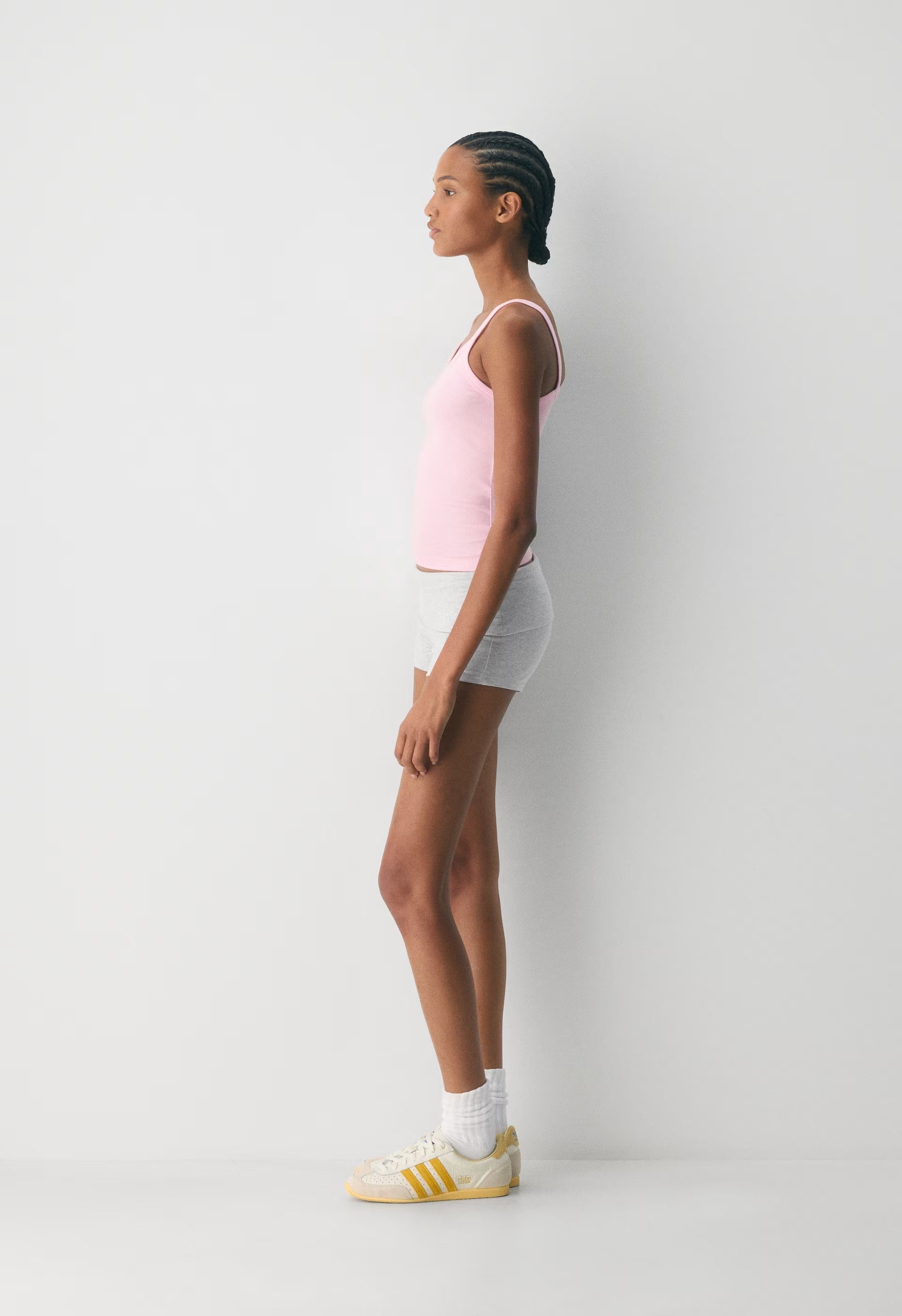 HomeStretch™ Rib Spectrum Cami Tank - MILKSHAKE PINK