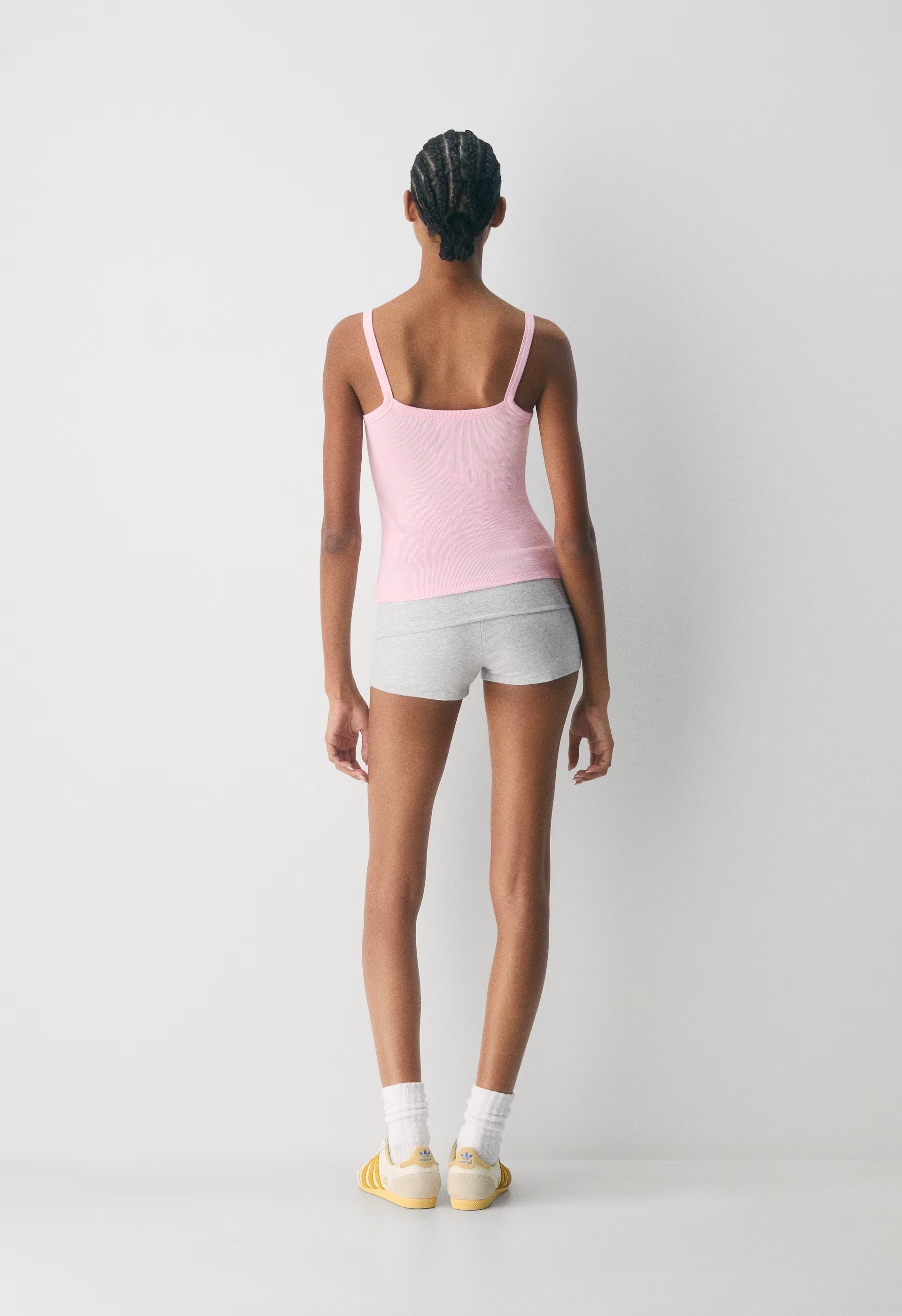 HomeStretch™ Rib Spectrum Cami Tank - MILKSHAKE PINK