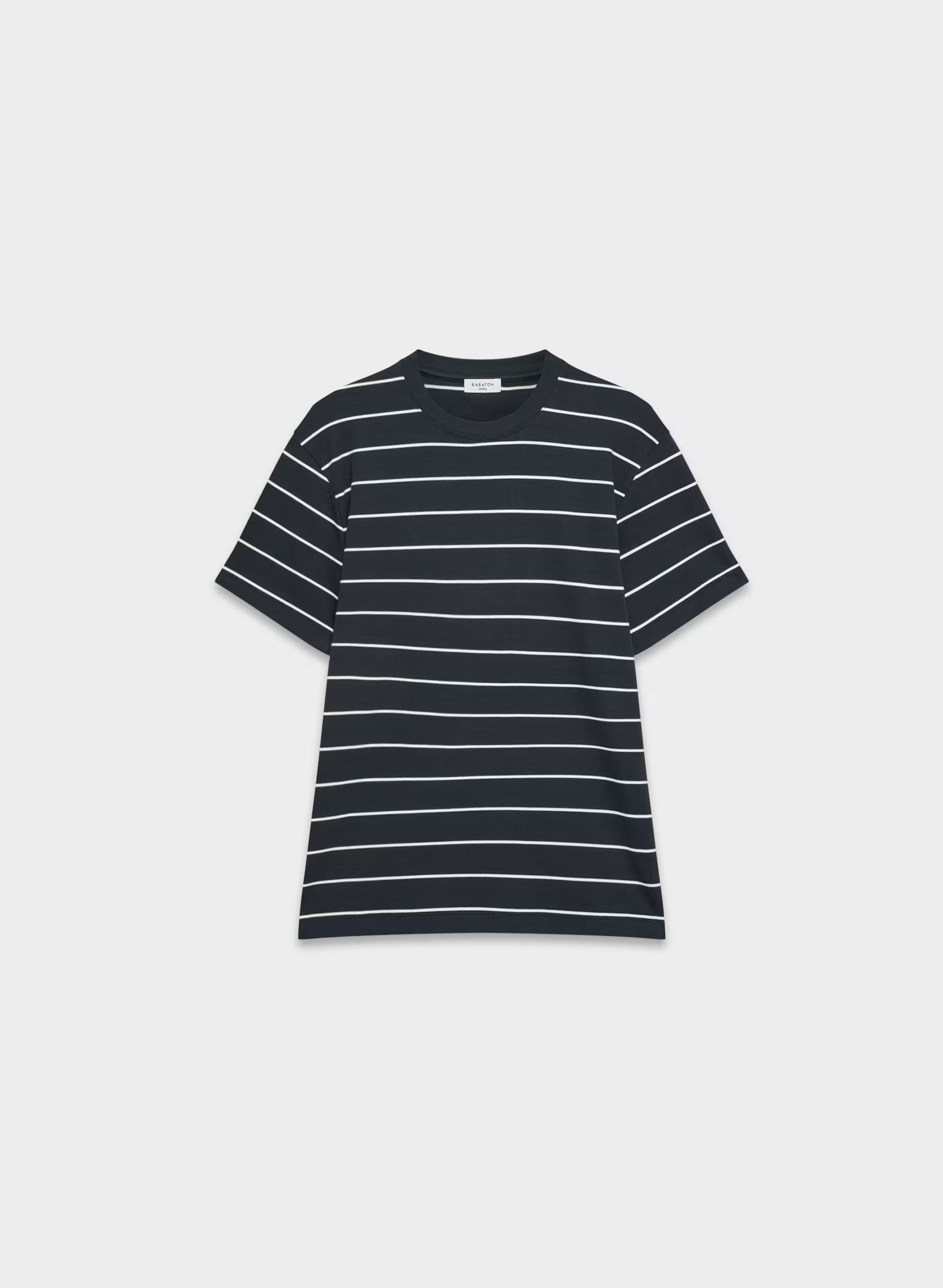 InterLock Cotton Pegasus T-Shirt - DARK NIGHT NAVY/WHITE