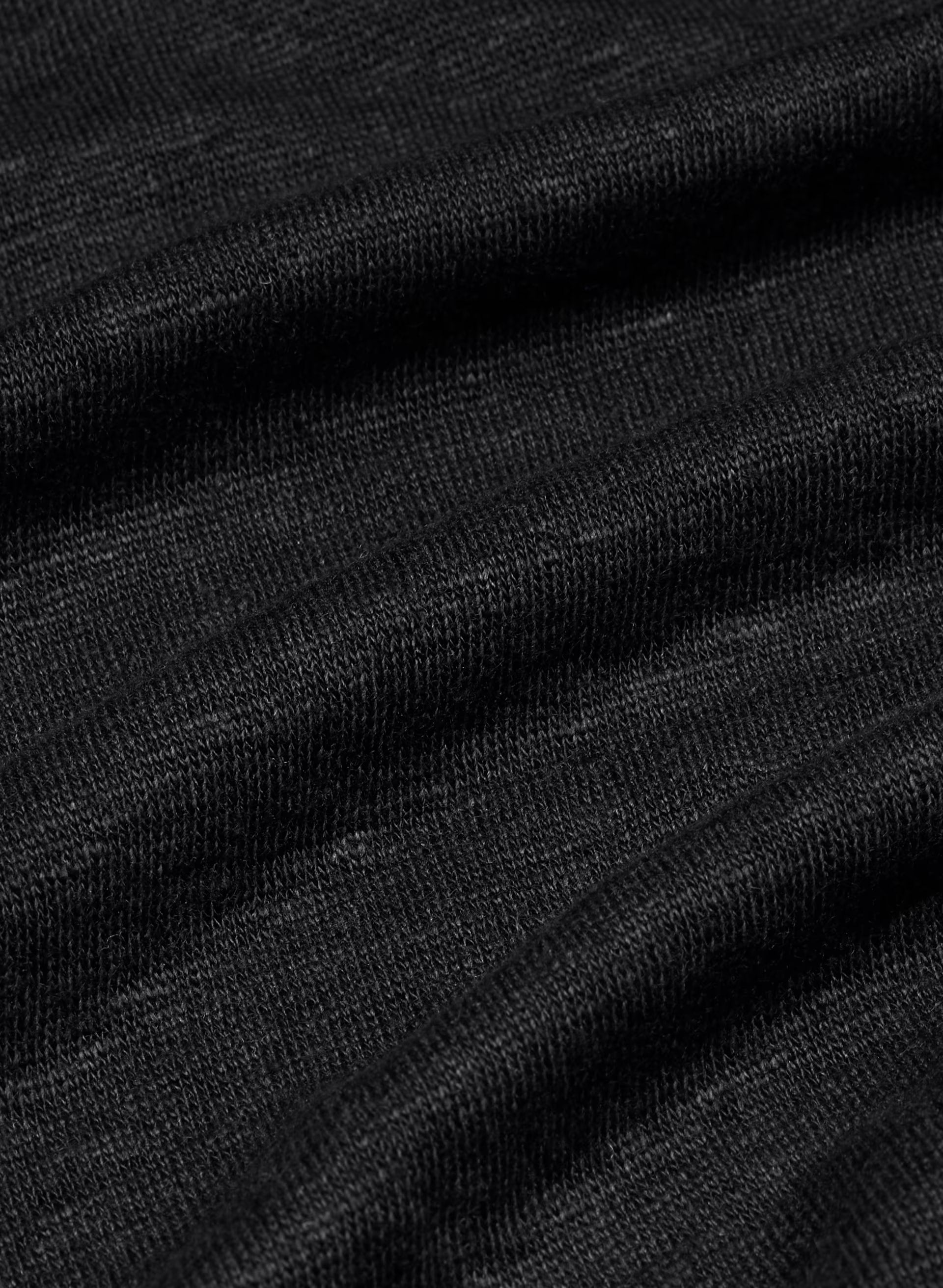 Loom Linen Quay T-Shirt - BLACK