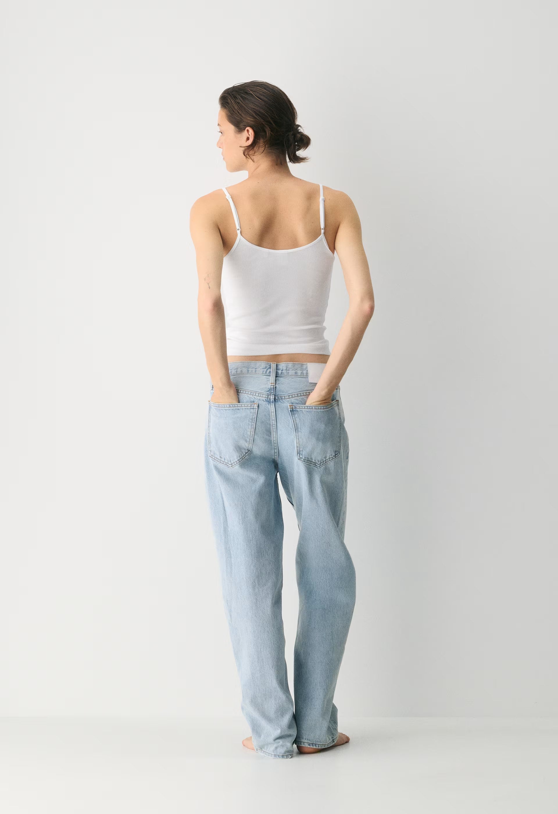 HomeStretch™ Rib Universal Cami Tank - WHITE