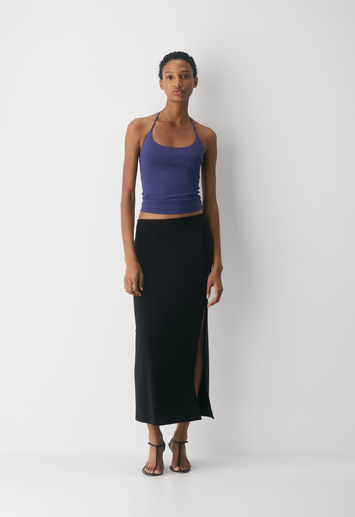 Original Contour Grace Halter Top - HARBOUR NAVY