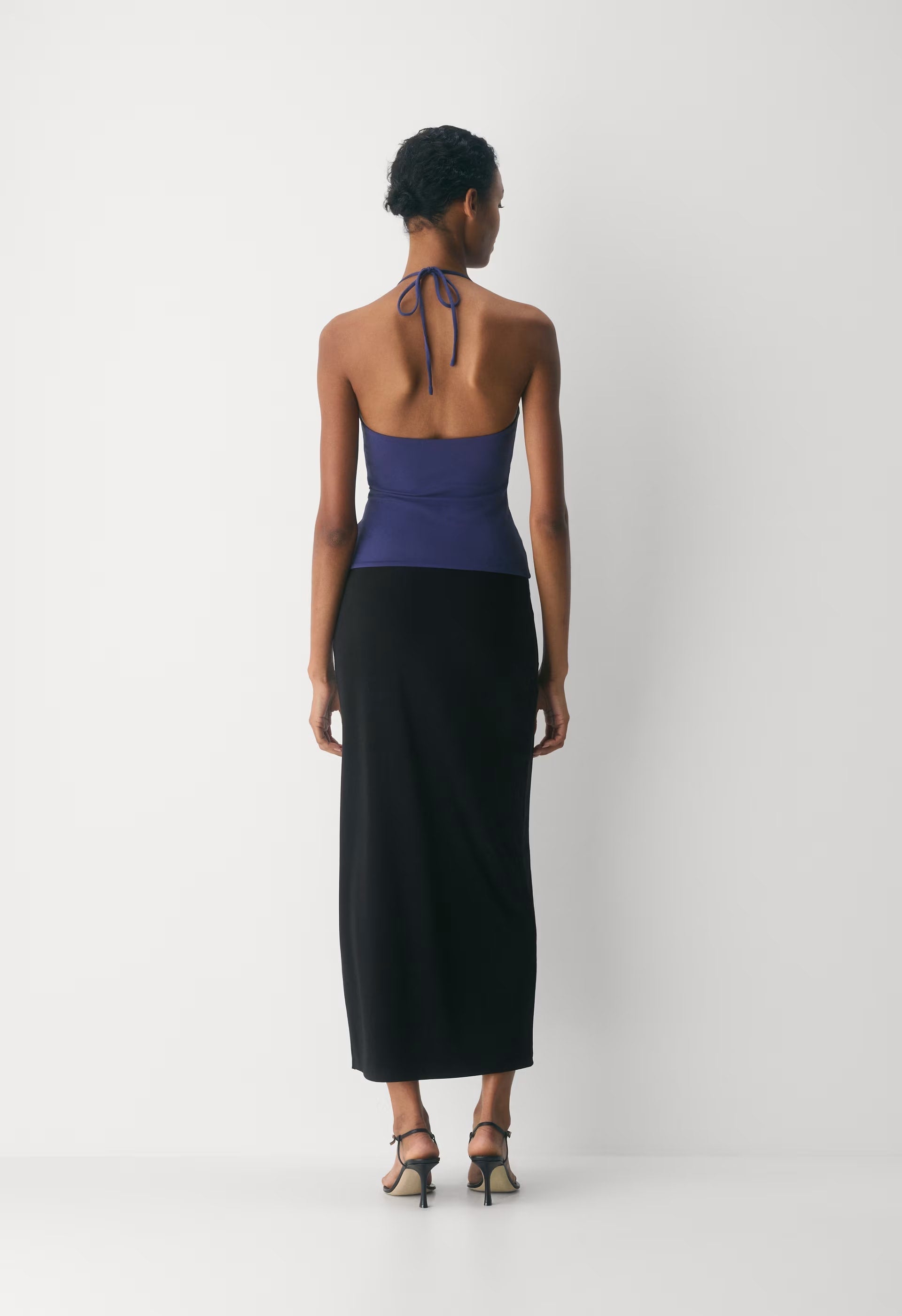 Original Contour Grace Halter Top - HARBOUR NAVY