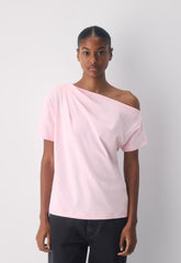 InterLock Cotton Script Top - VILLA PINK