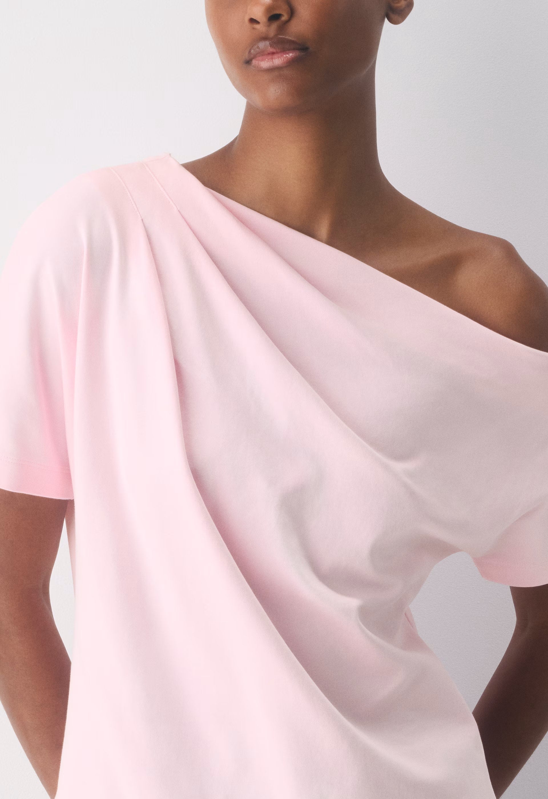 InterLock Cotton Script Top - VILLA PINK