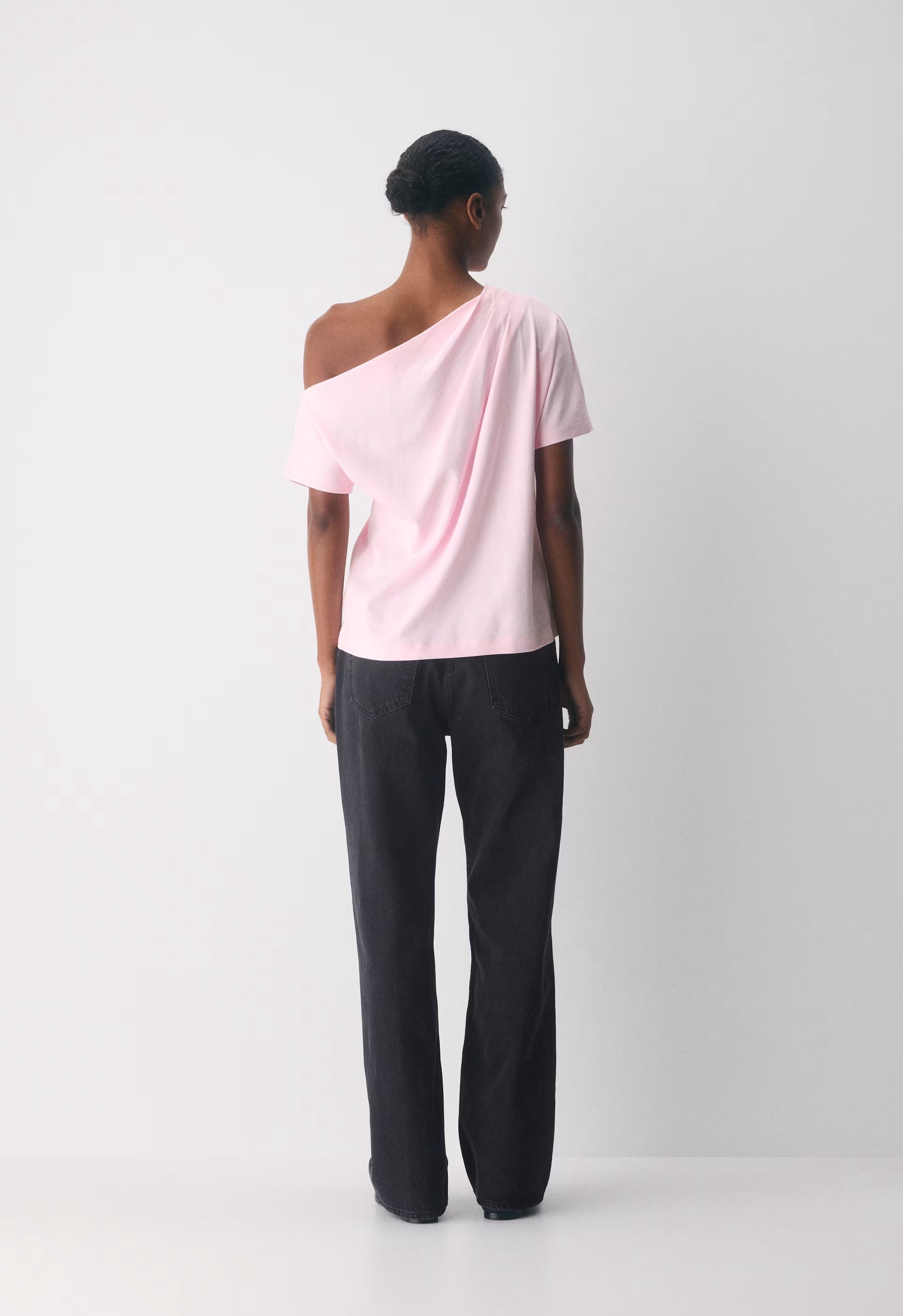 InterLock Cotton Script Top - VILLA PINK