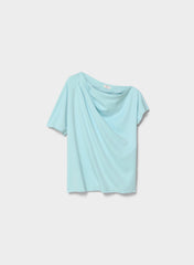 InterLock Cotton Script Top - PANORAMA BLUE