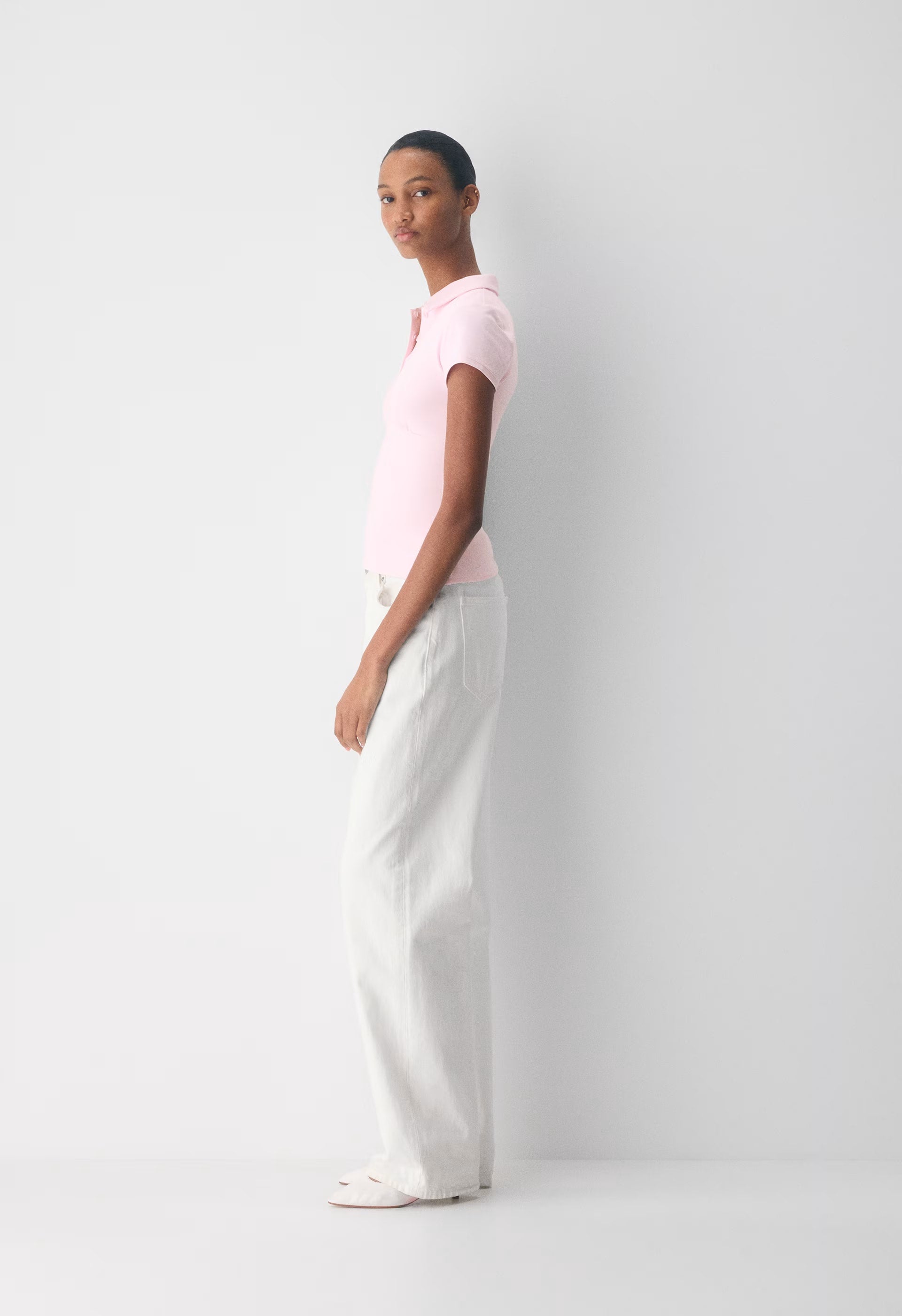 Original Contour Flyer Polo T-Shirt - MILKSHAKE PINK