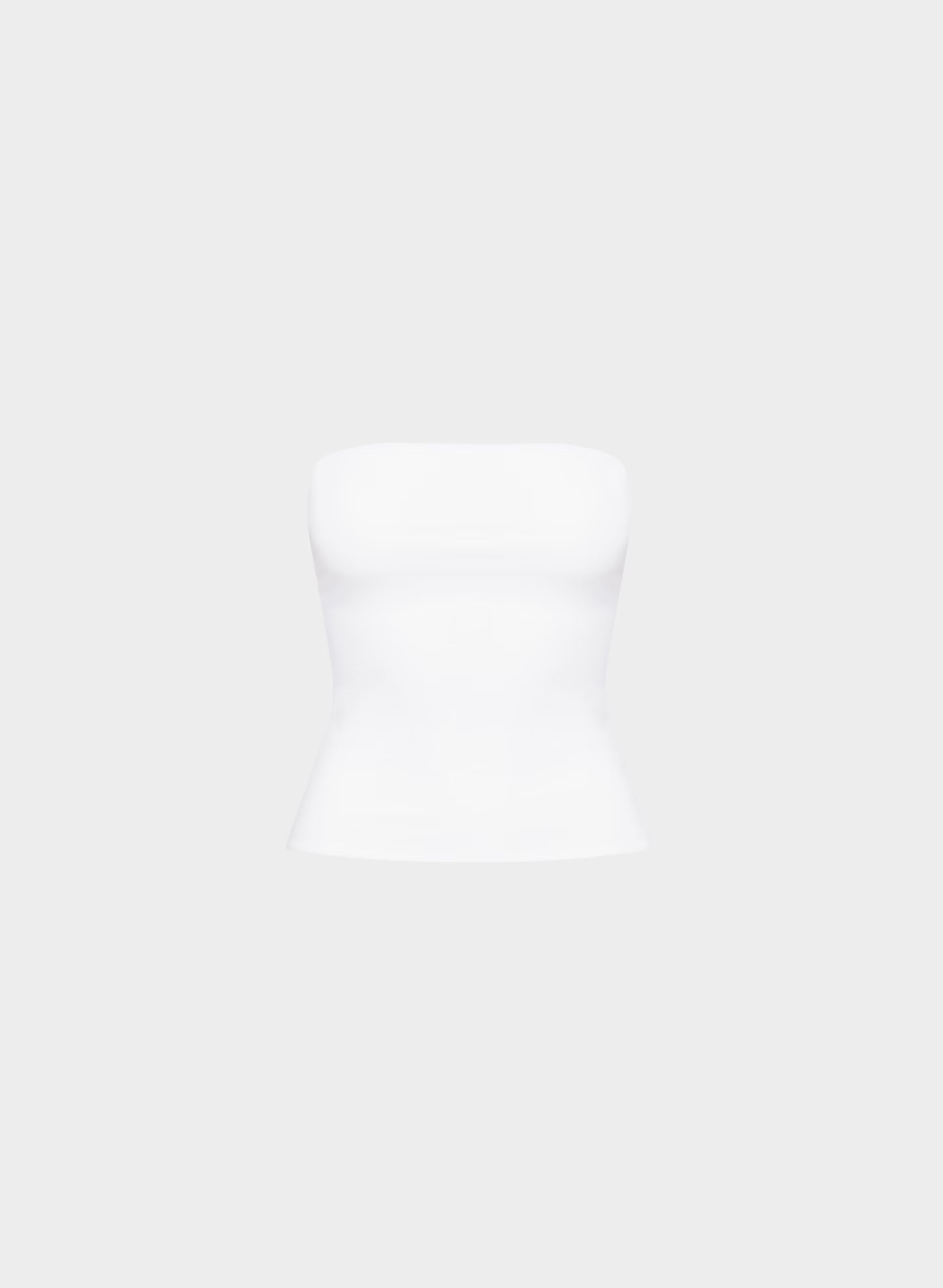 Casual Contour Hi-Hip Tube Top - WHITE