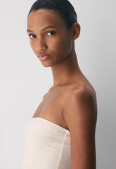 Casual Contour Hi-Hip Tube Top - HEATHER LIGHT OATMEAL