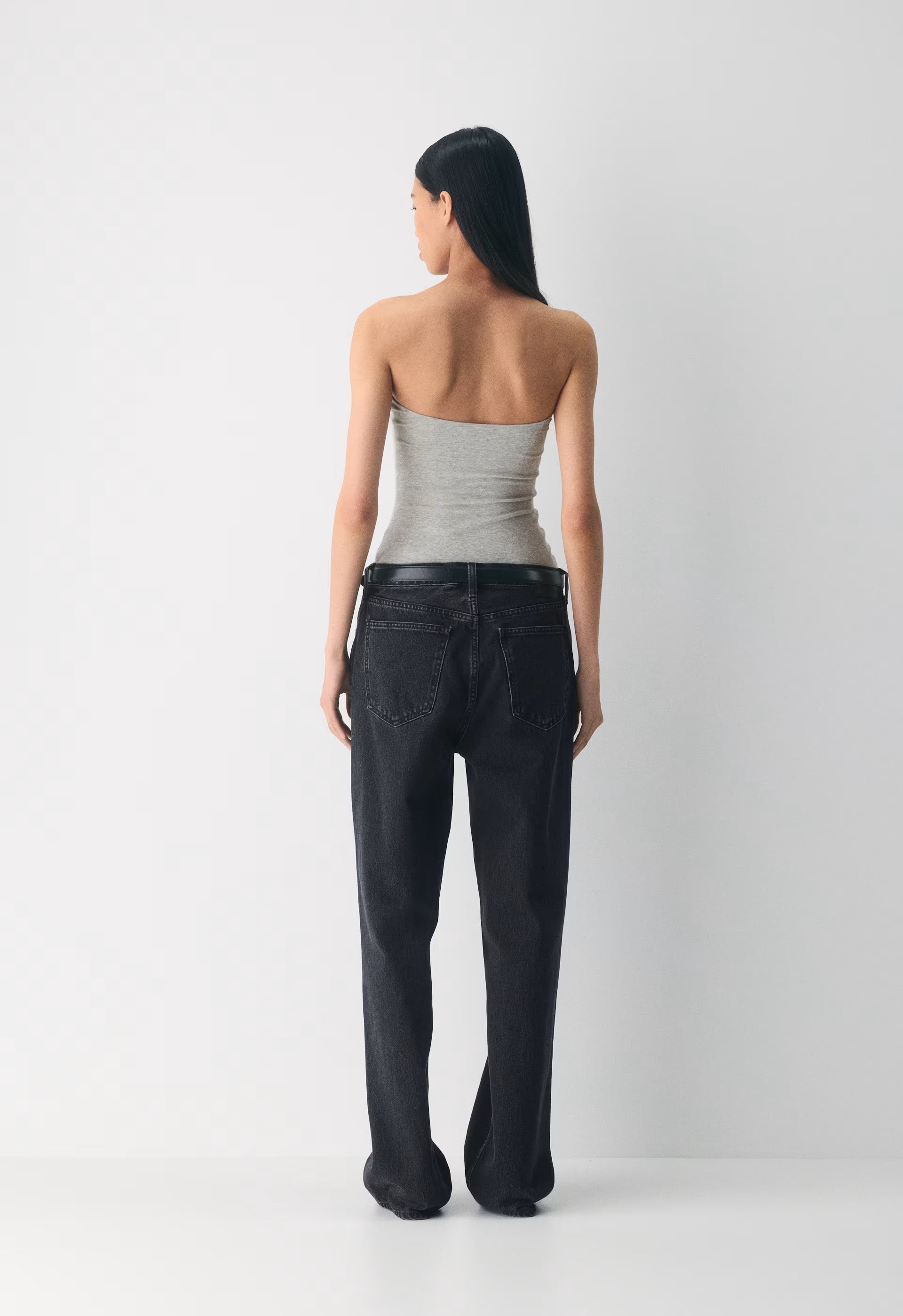 Casual Contour Hi-Hip Tube Top - HEATHER CHROME