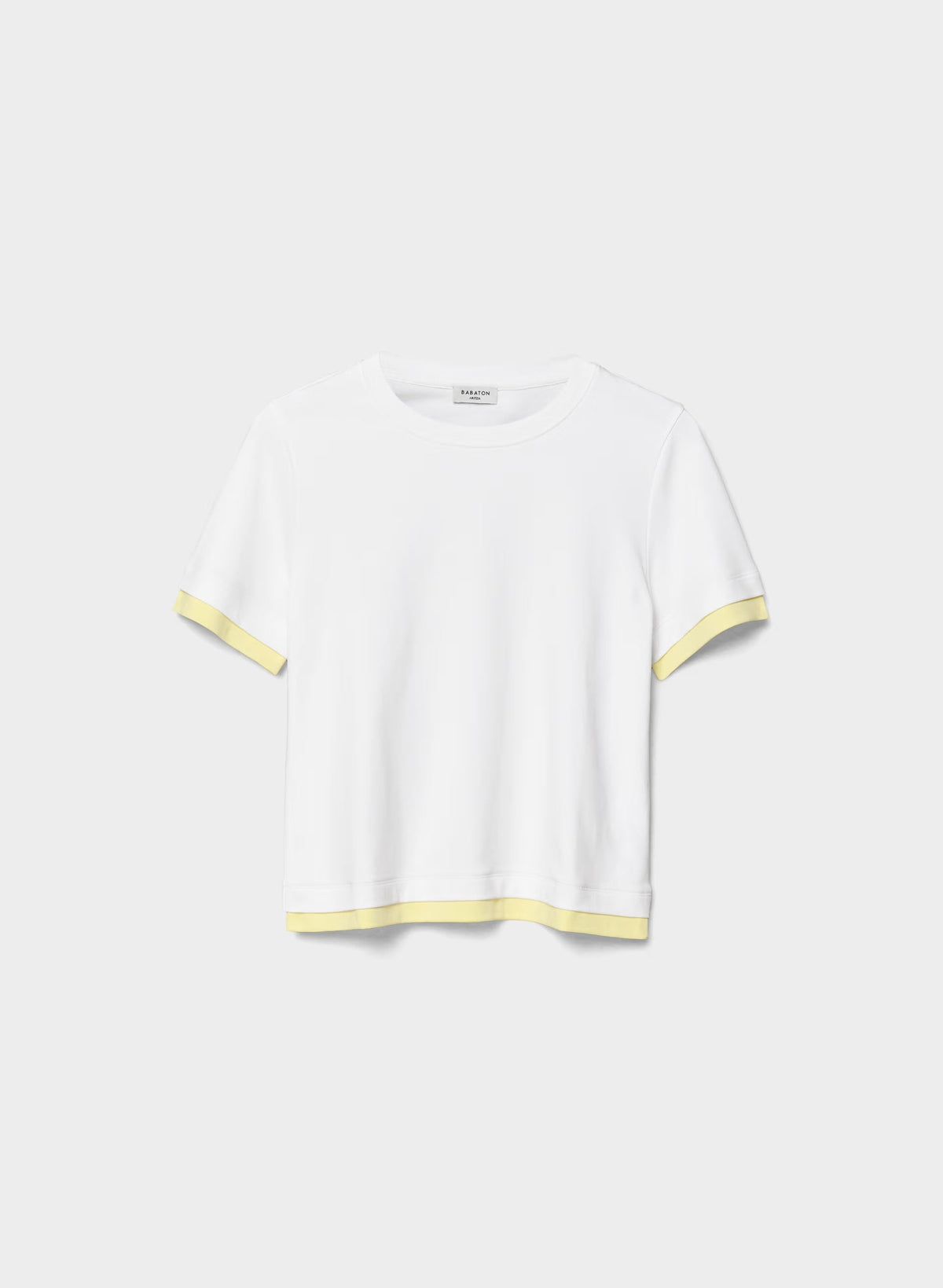 InterLock Cotton Function T-Shirt - WHITE/LEMONADE