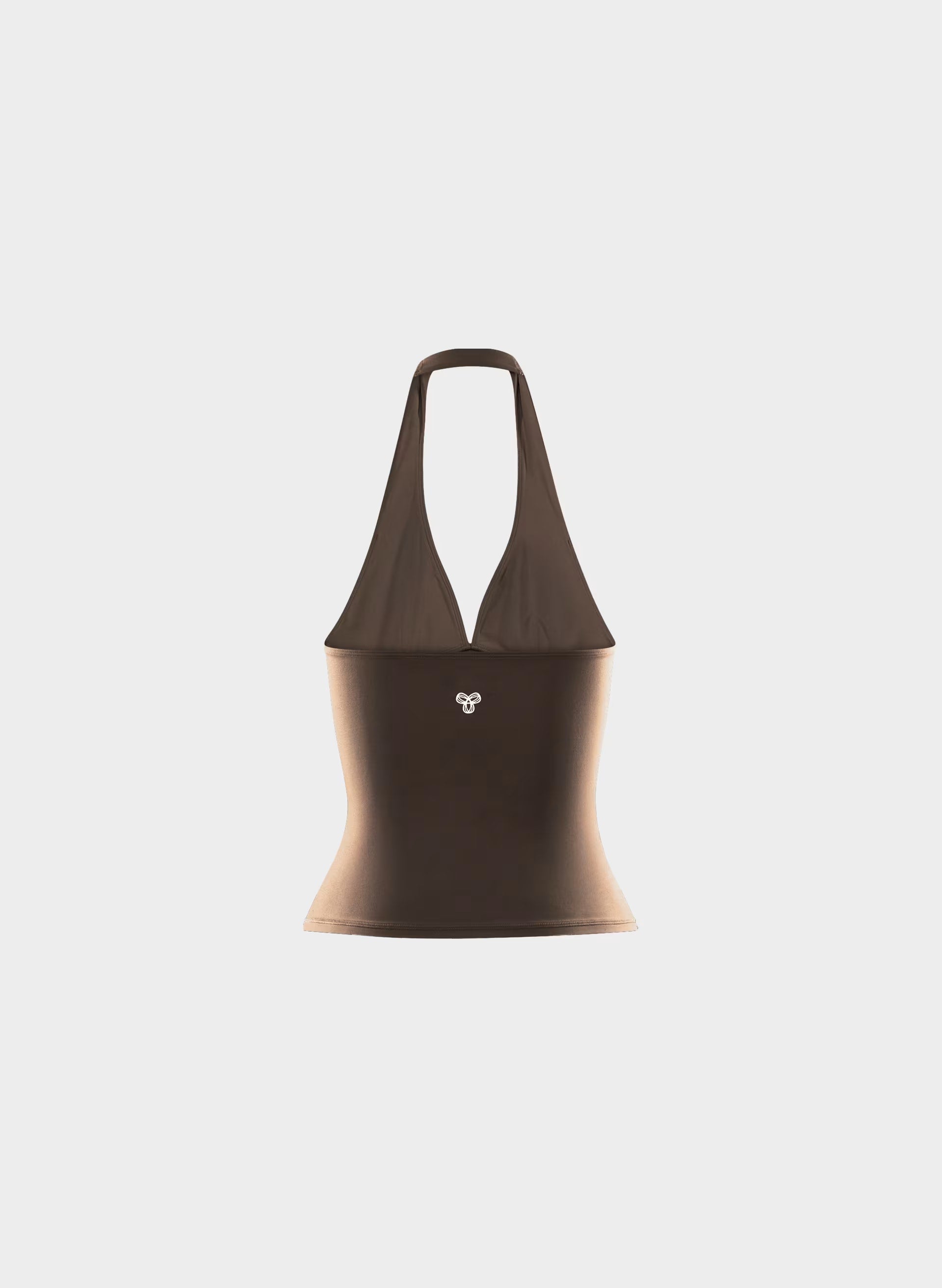 BUTTER Riley Halter Top - RICH MOCHA BROWN