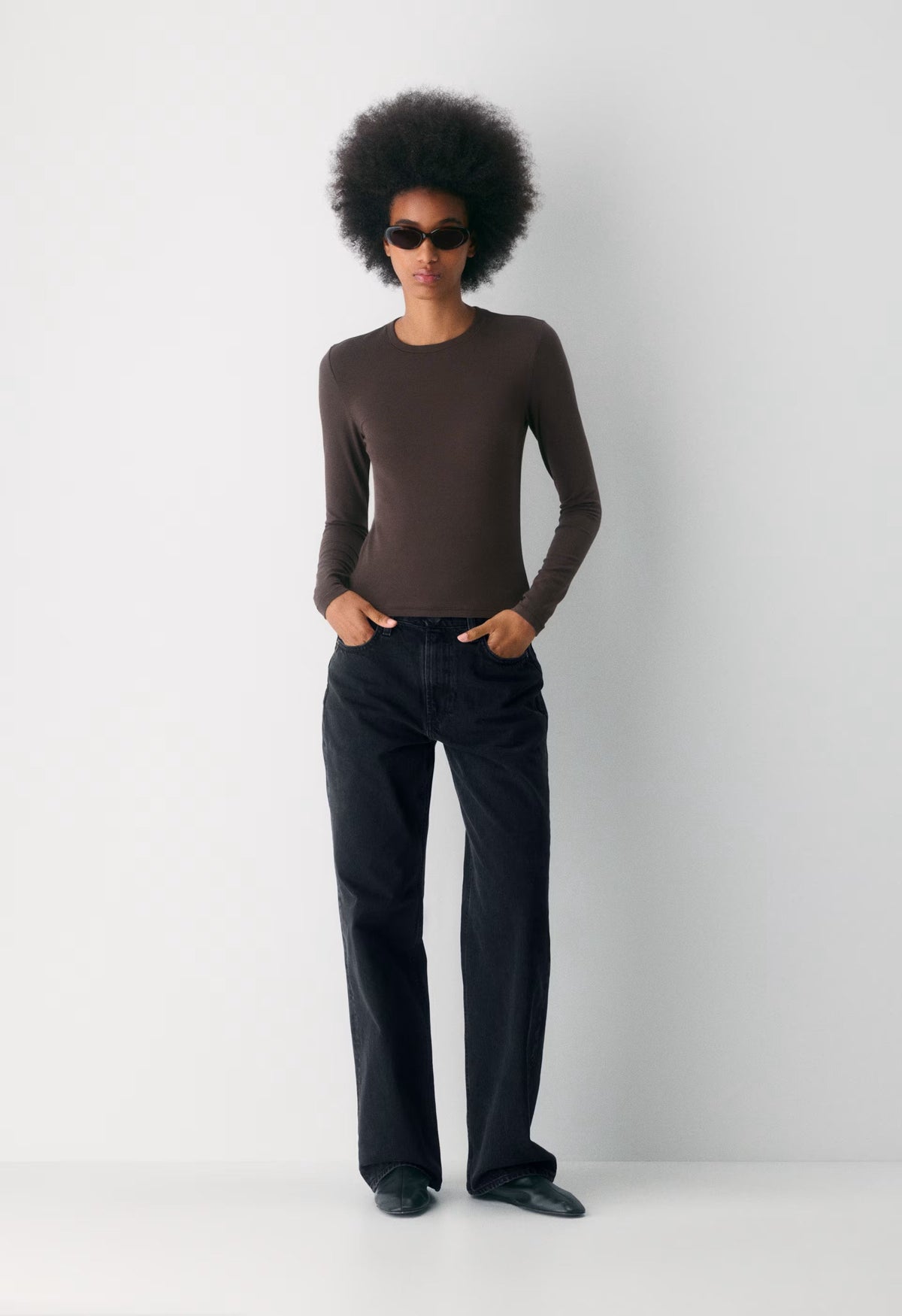 HomeStretch™ Smooth Solo Longsleeve - RICH MOCHA BROWN