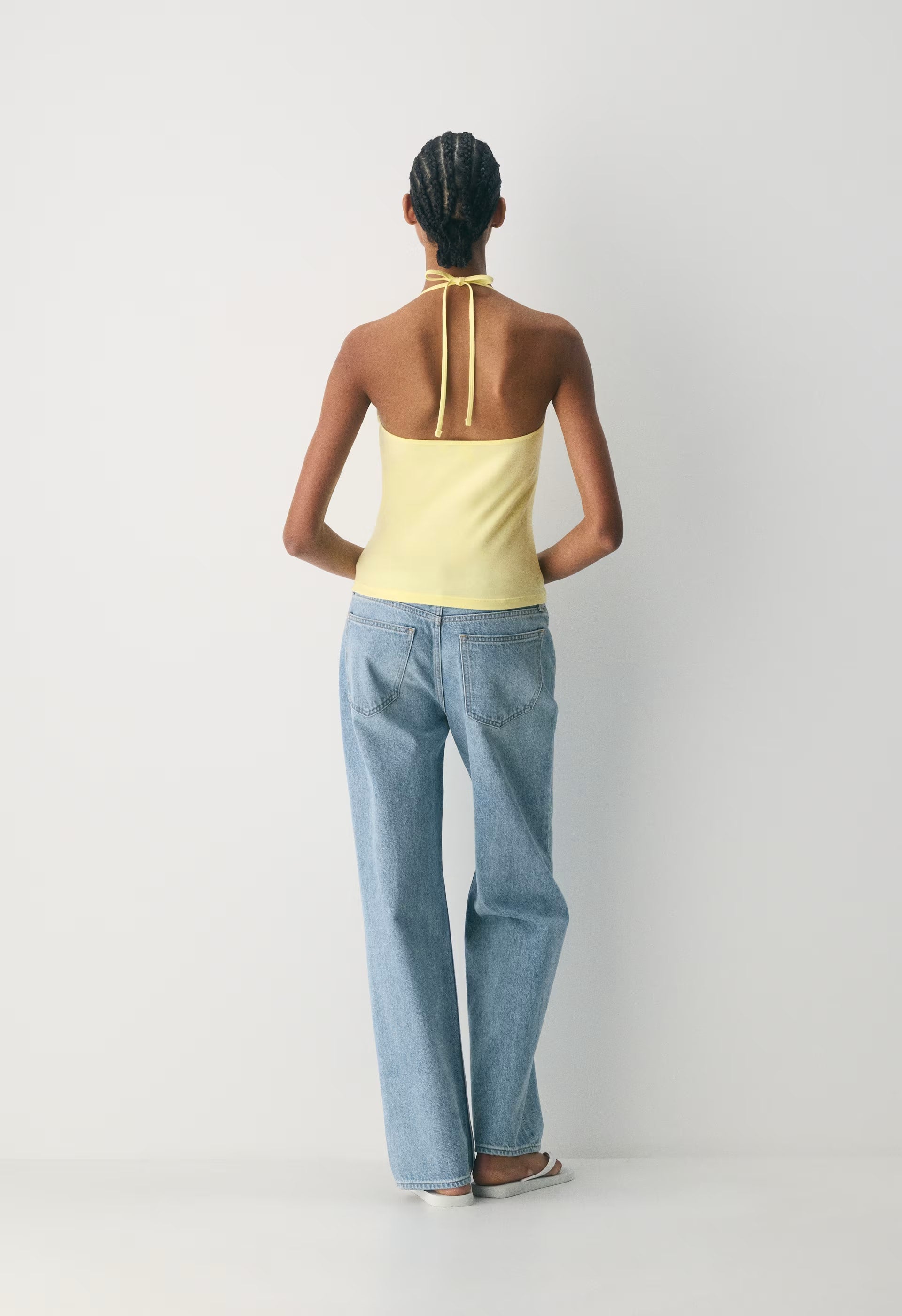 HomeStretch™ Smooth Deejay Halter Top - LEMONADE