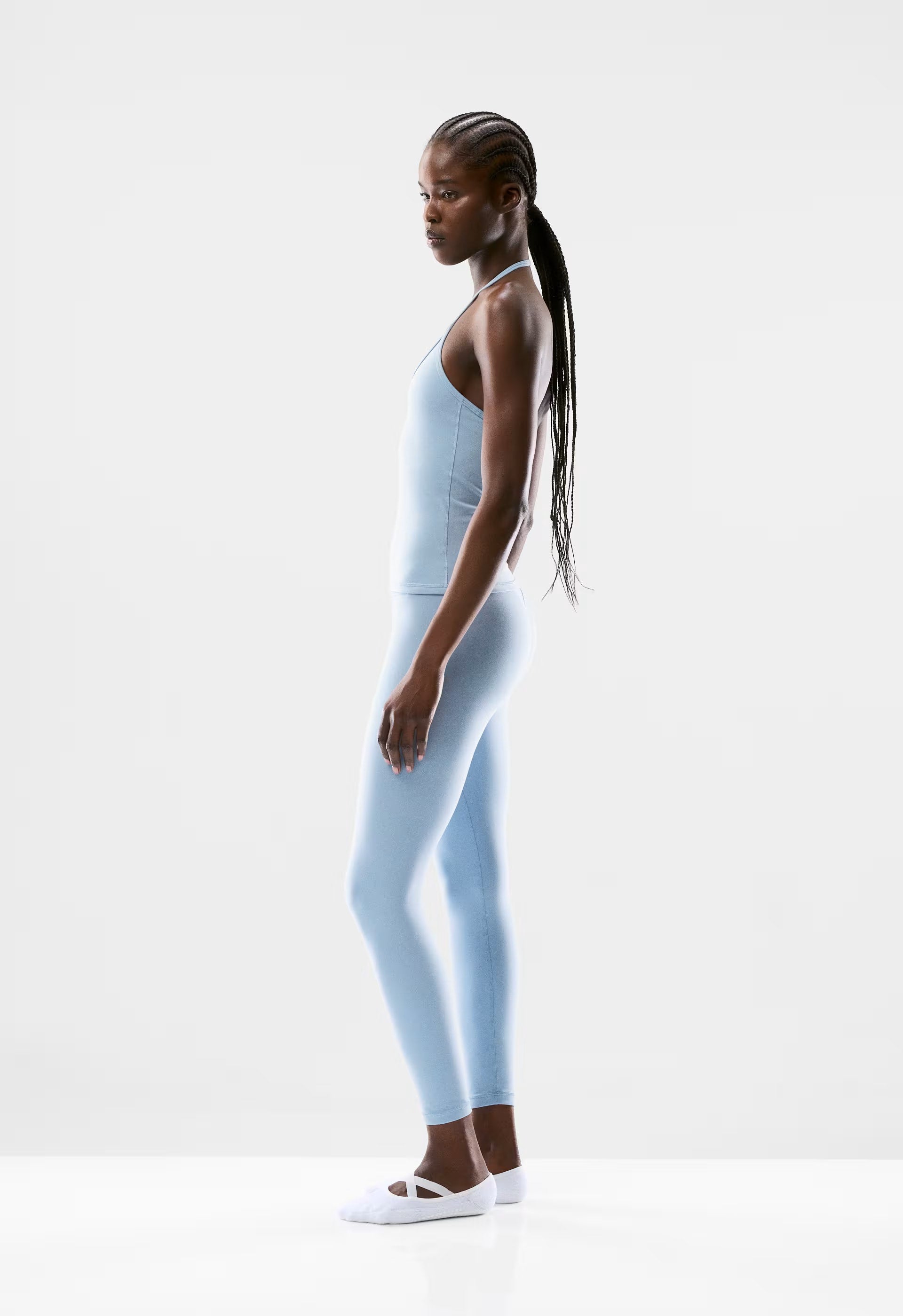 LIFE Essential Cami Halter Top - RIPPLE BLUE