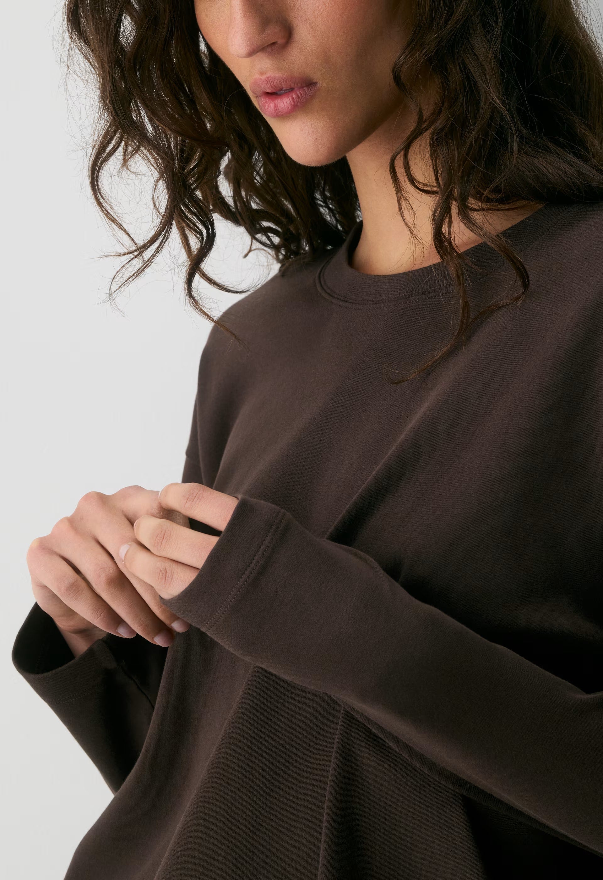 InterLock Cotton Steps Longsleeve - RICH MOCHA BROWN