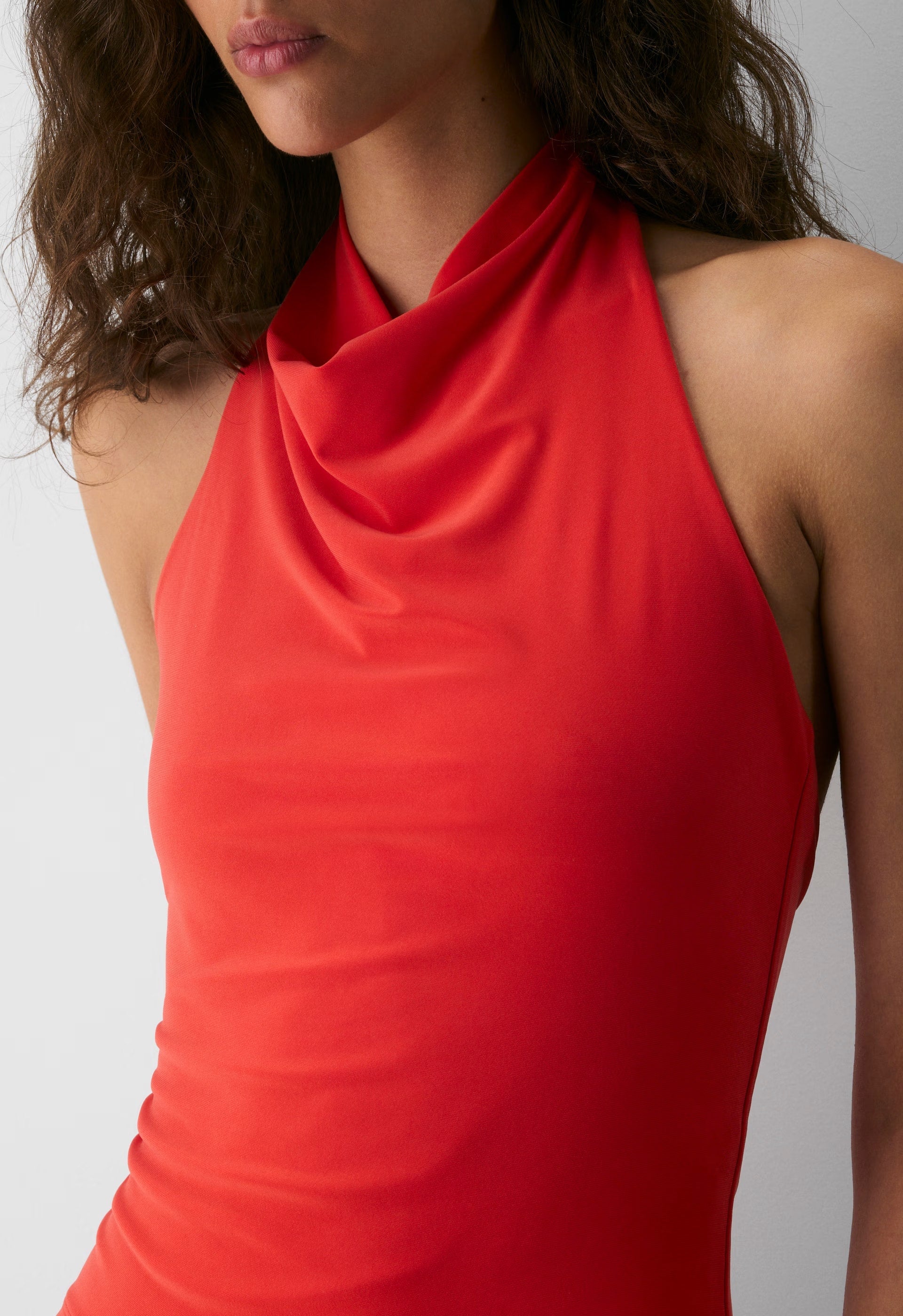 Smooth Matter™ Tower Halter Top - CHERRYBOMB RED