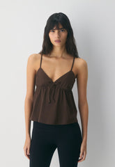 CottonWhisk™ Loulou Camisole - RICH MOCHA BROWN