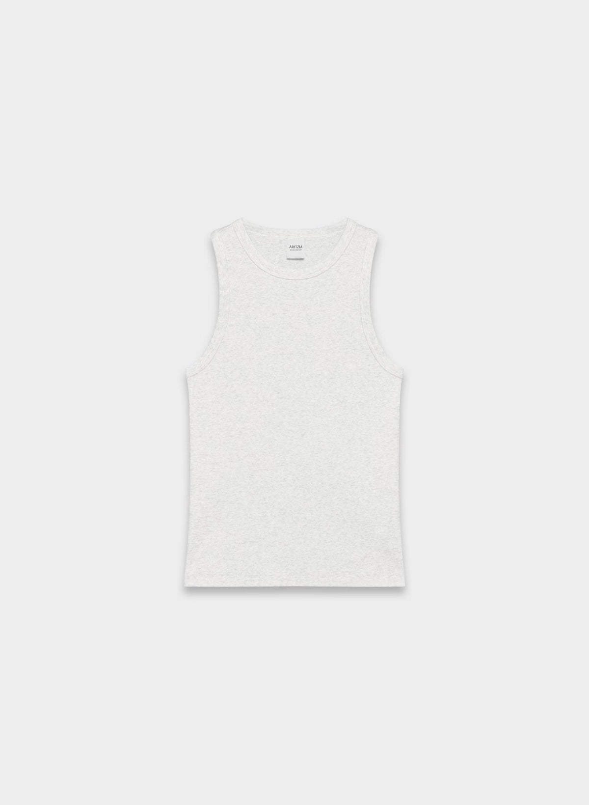 HomeStretch™ Rib Boombox Tank - HEATHER CLOUD WHITE