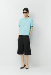 Key Cotton Thessa T-Shirt - HEATHER CHROME