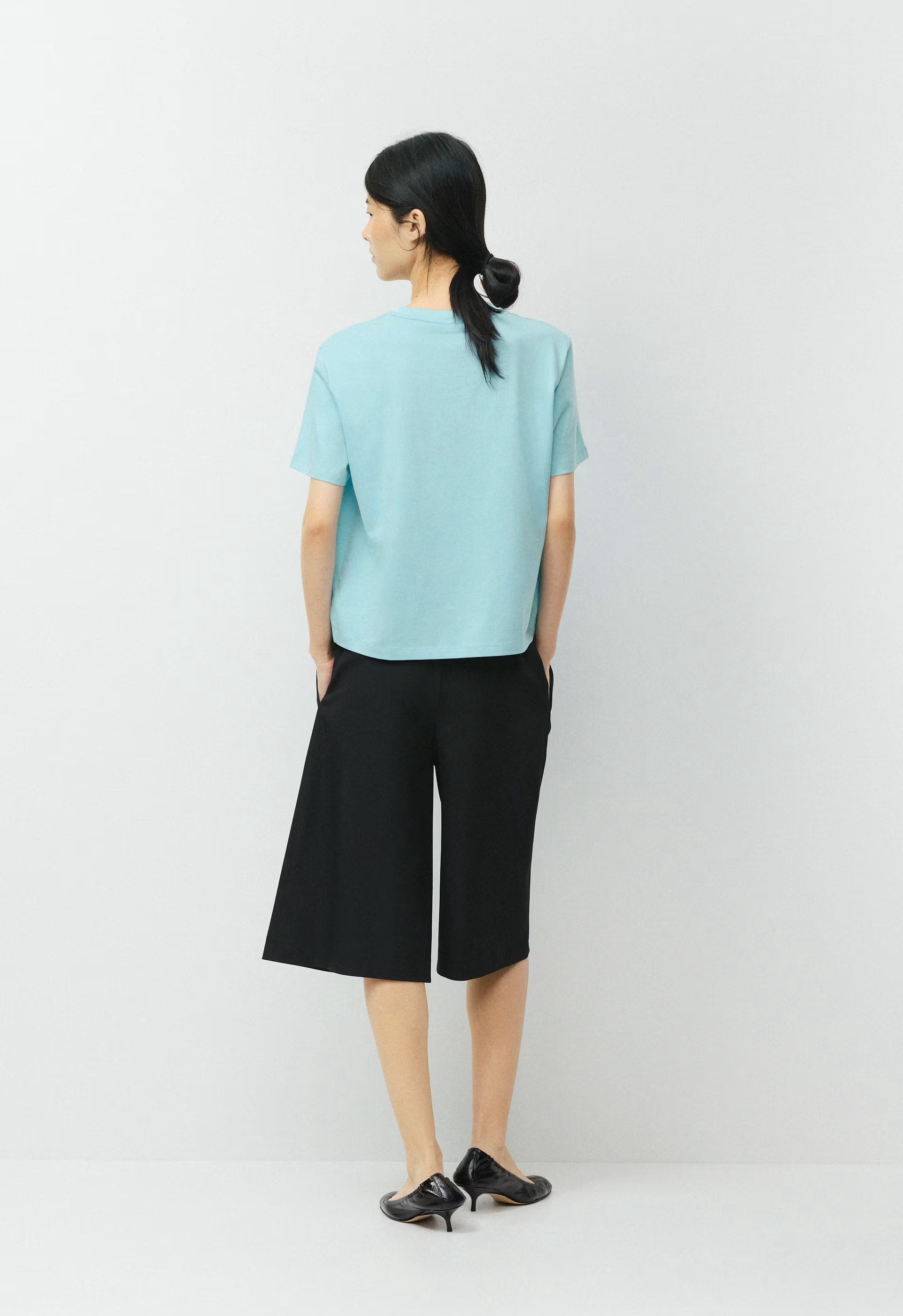 Key Cotton Thessa T-Shirt - HEATHER CHROME