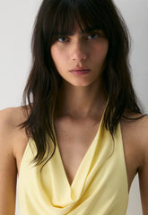 Smooth Matter™ Tableau Halter Top - LEMONADE