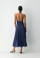 Smooth Matter™ Tableau Halter Top - HARBOUR NAVY