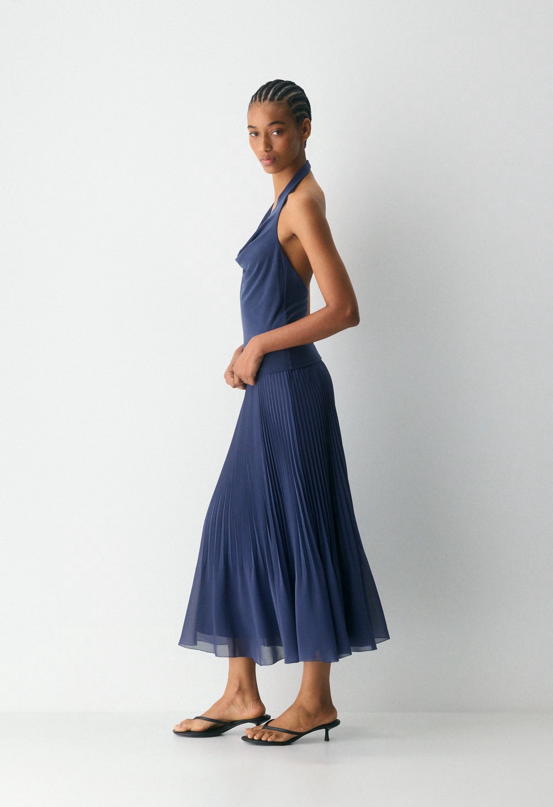 Smooth Matter™ Tableau Halter Top - HARBOUR NAVY