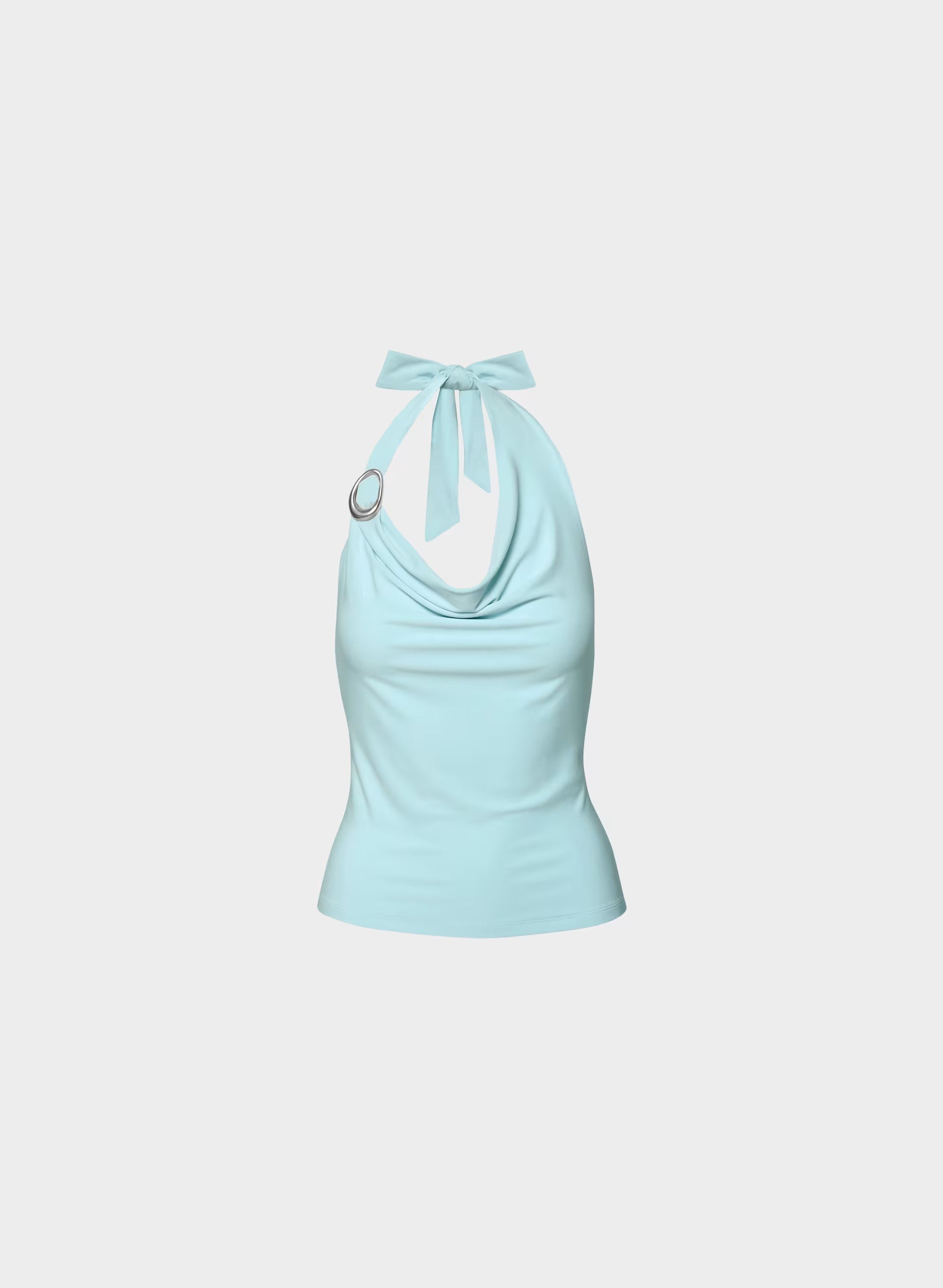Smooth Matter™ Decanter Halter Top - PANORAMA BLUE/SILVER
