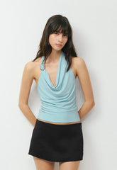 Smooth Matter™ Decanter Halter Top - PANORAMA BLUE/SILVER