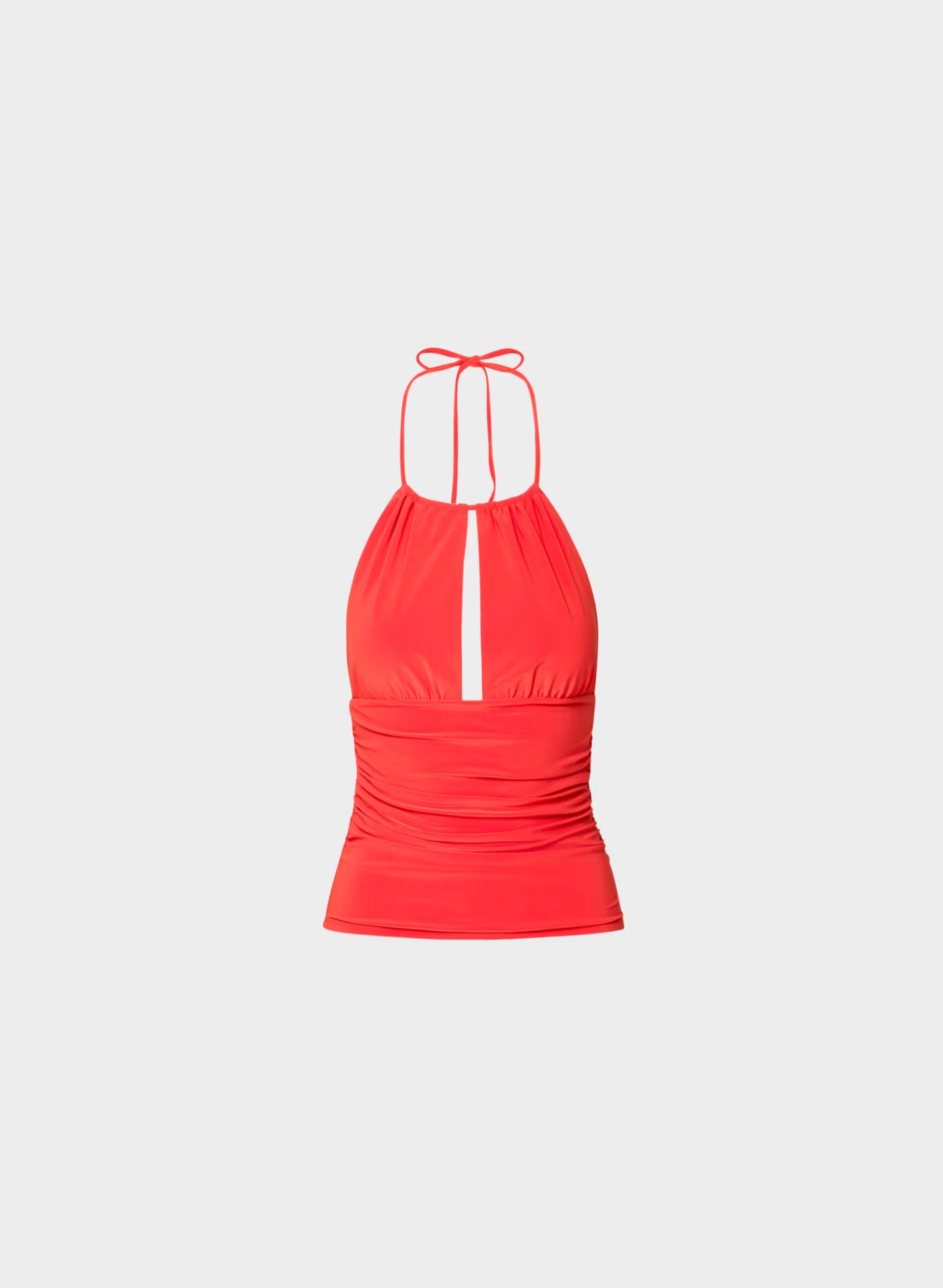 Smooth Matter™ Odeum Halter Top - CHERRYBOMB RED