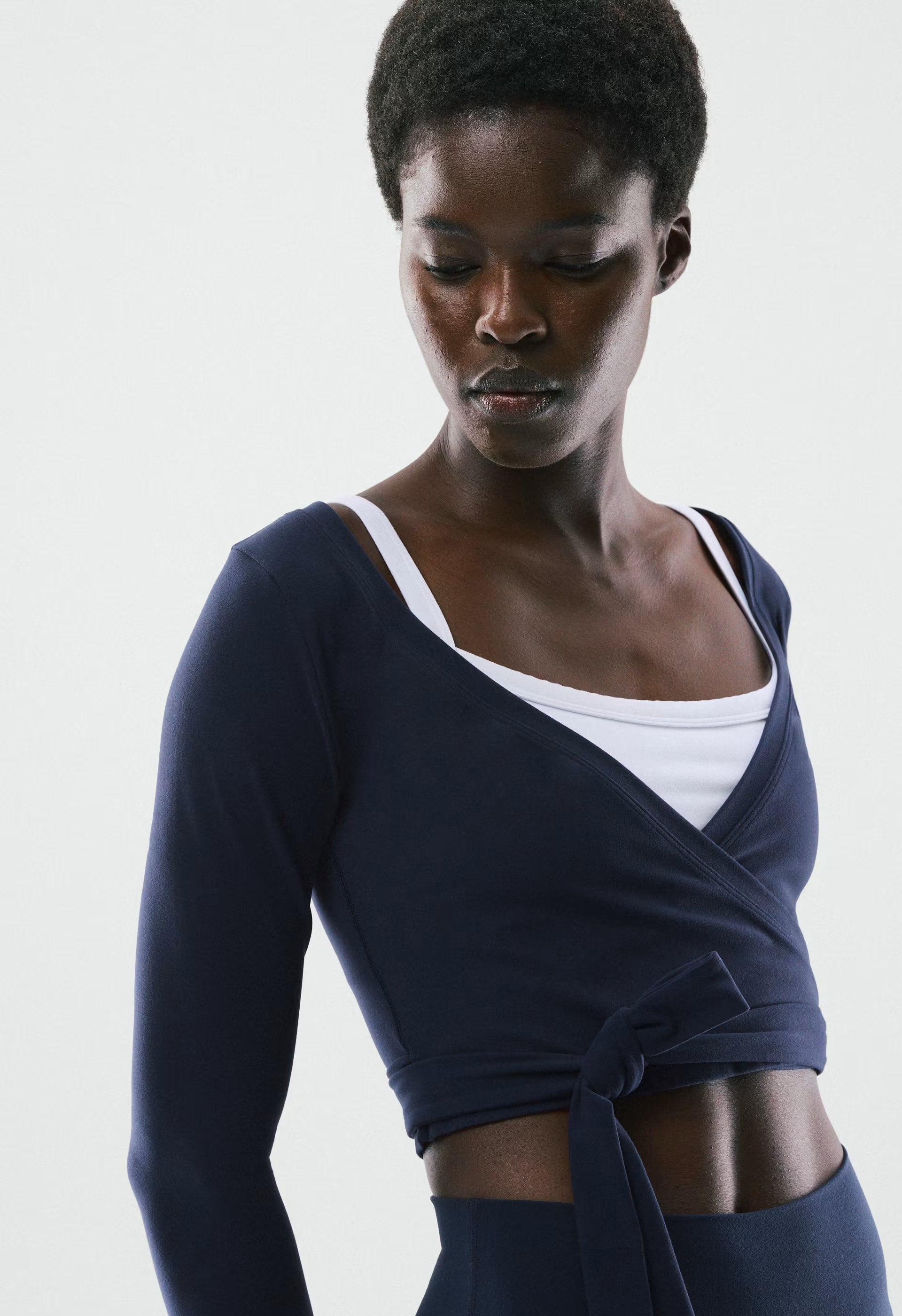 BUTTER Focal Wrap Longsleeve - VILLA BLUE
