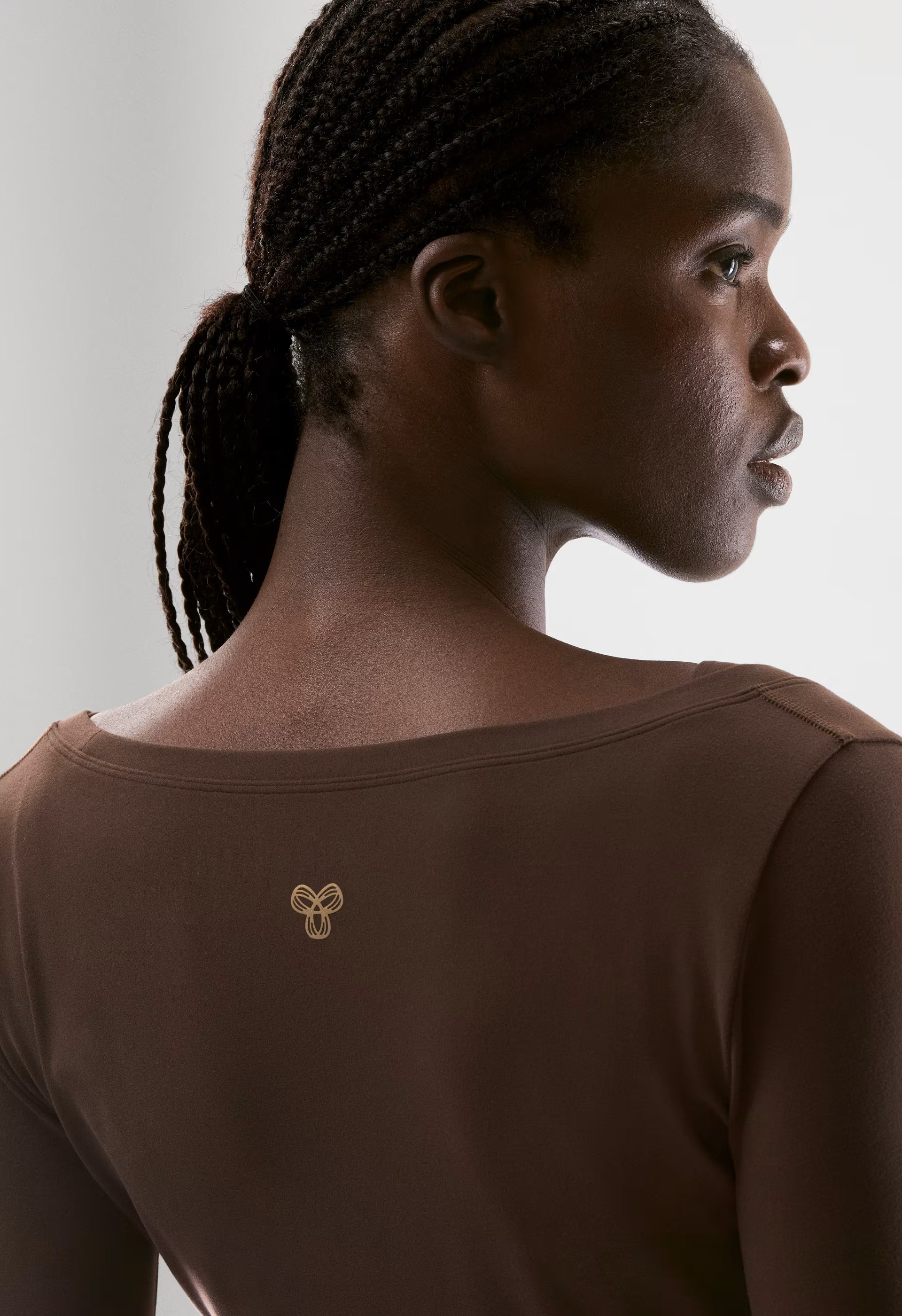 BUTTER Focal Wrap Longsleeve - RICH MOCHA BROWN