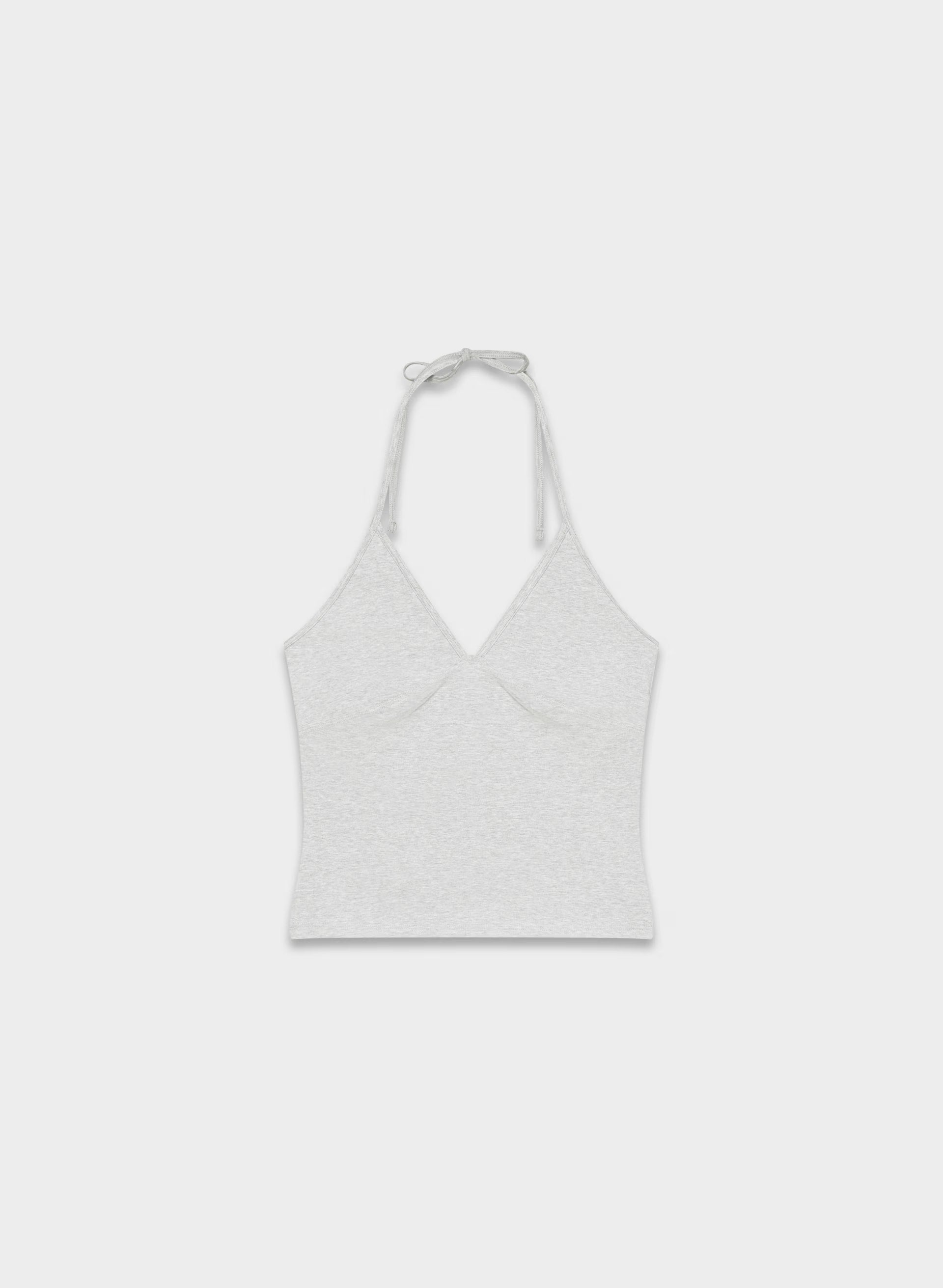 HomeStretch™ Smooth Slowjam Halter Top - HEATHER CHROME