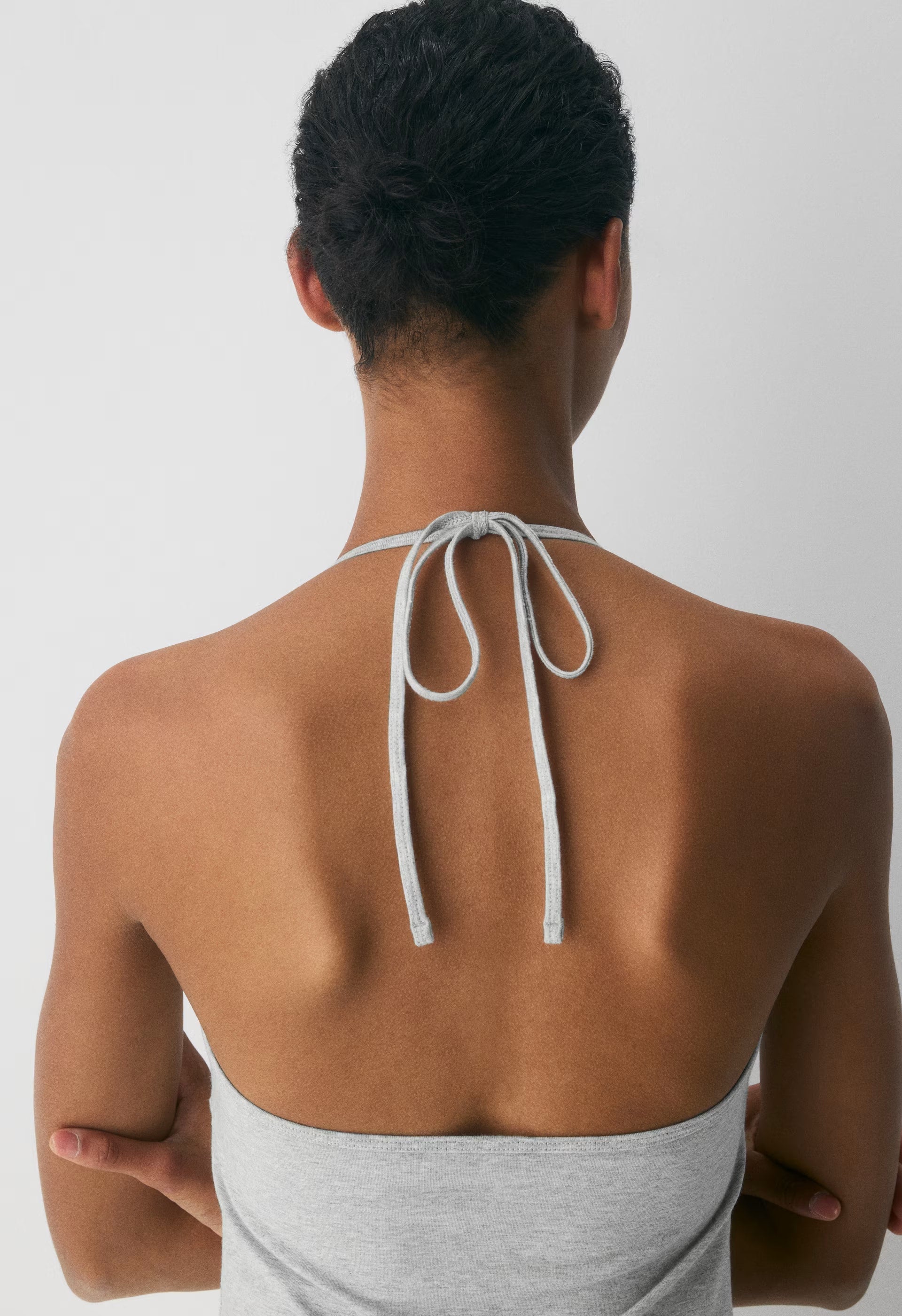HomeStretch™ Smooth Slowjam Halter Top - WHITE