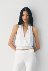 Smooth Matter™ Valley Halter Top - WHITE