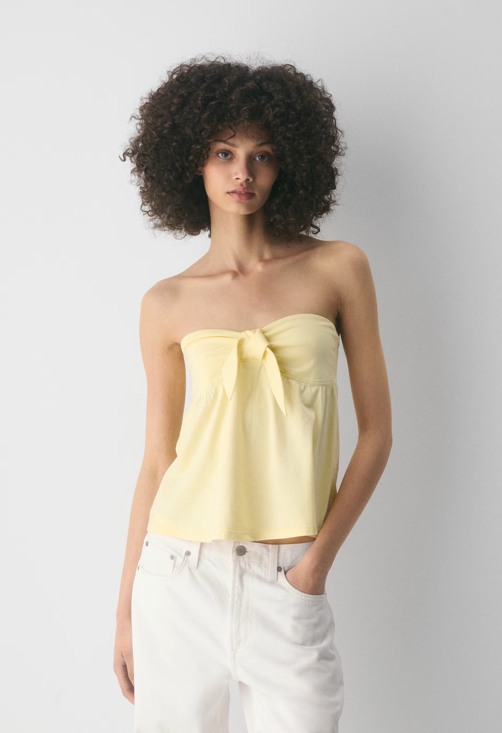 Bardot Tube Top - MILKSHAKE PINK