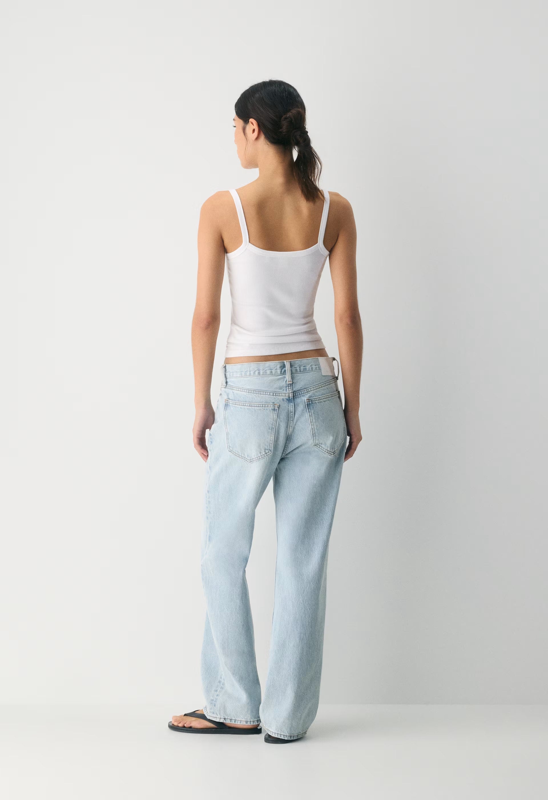 Homestretch™ Rib Spectrum Hip Cami Tank - WHITE
