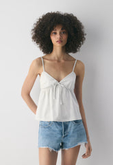 CottonWhisk™ Loulou Camisole - HEATHER CLOUD WHITE
