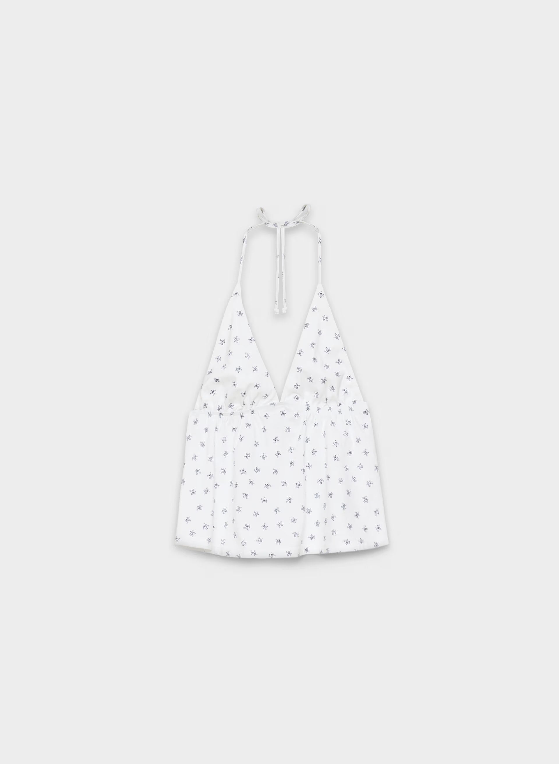 CottonWhisk™ Caro Halter - WHITE/HARBOUR NAVY