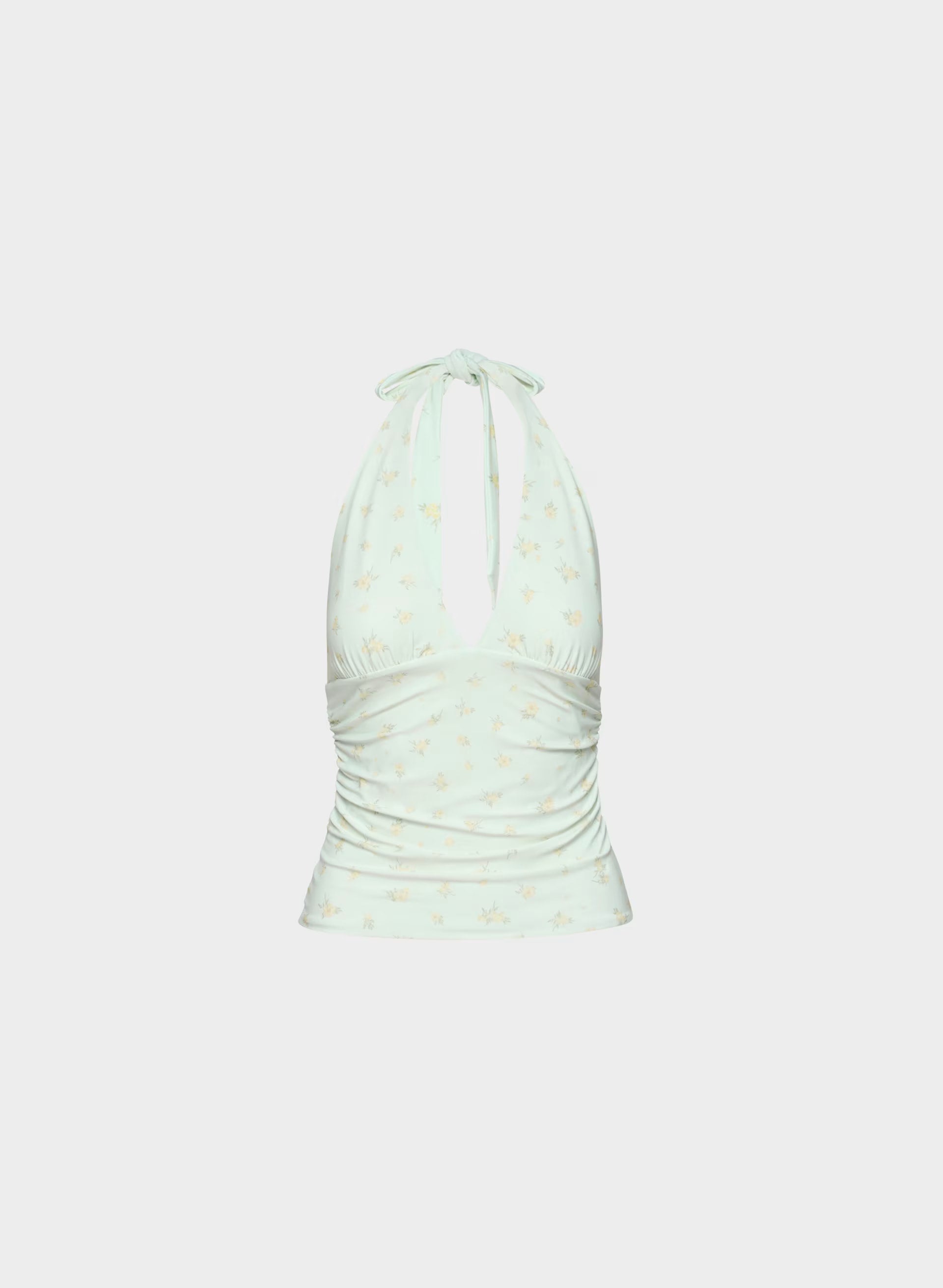 Smooth Matter™ Wylder Halter Top - PALE AGV GR /PALE YLW