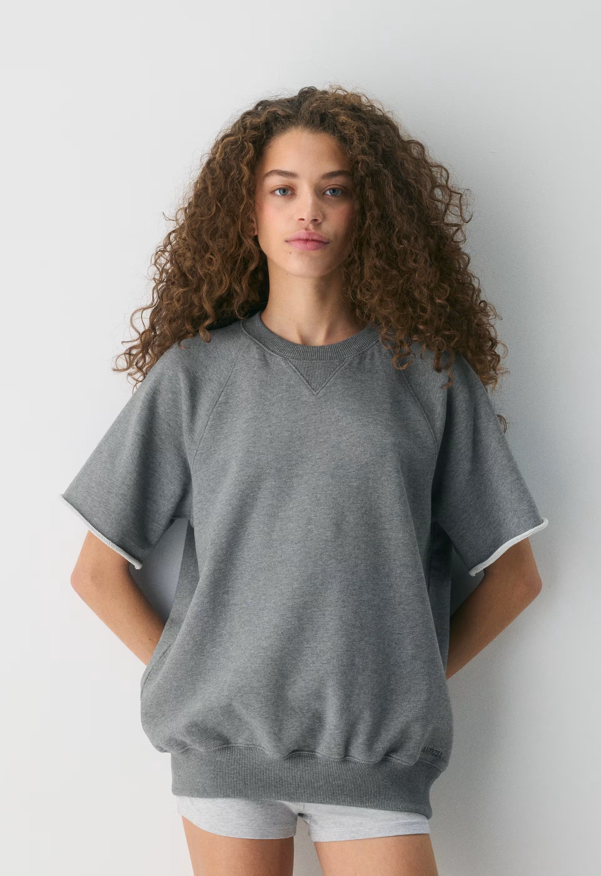 Terry Sweatfleece Perfect Raglan T-Shirt - HEATHER DARK GREY