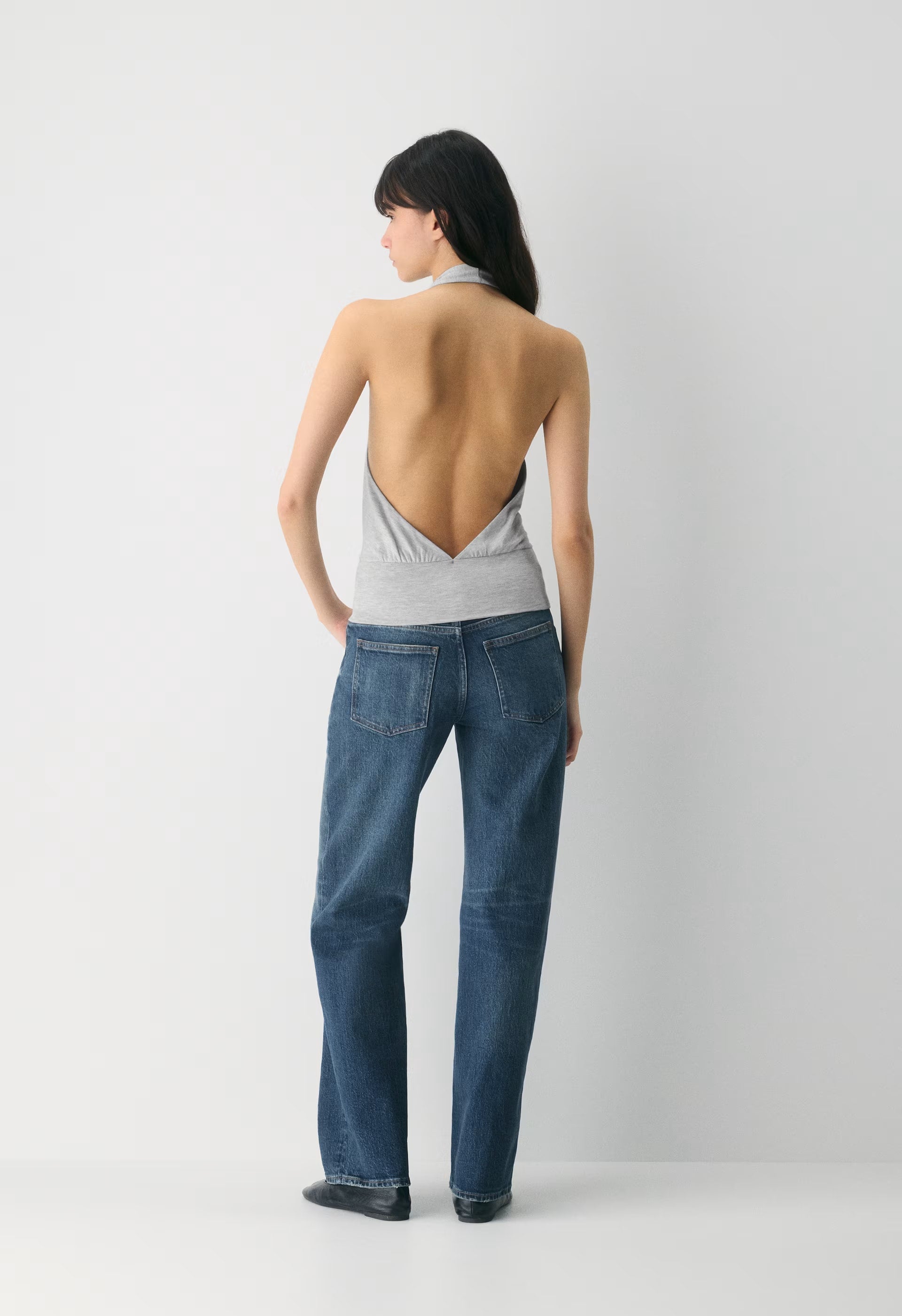 Chantal Halter Top - HEATHER CHROME