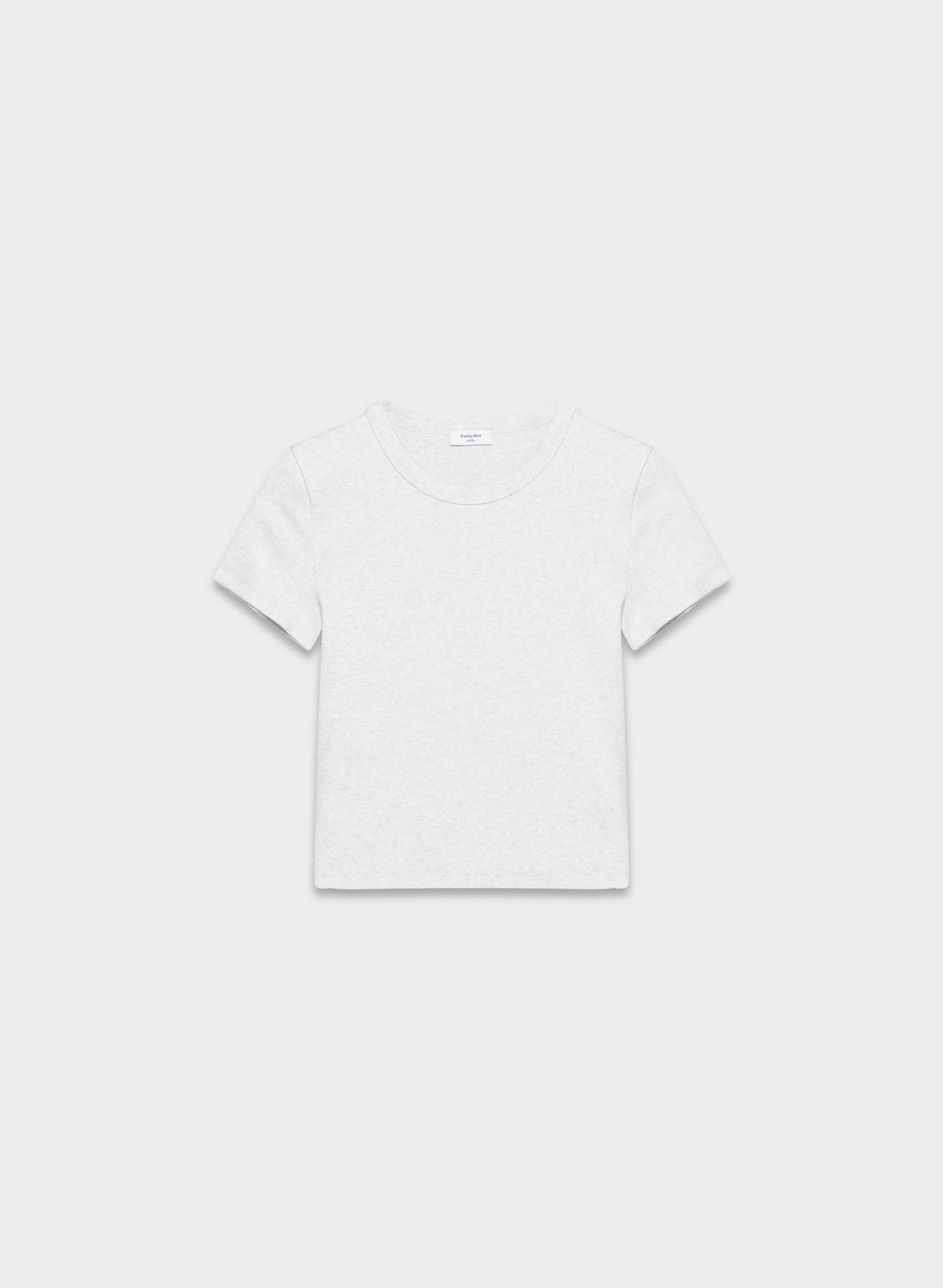 Little Ripple T-Shirt - HEATHER CLOUD WHITE