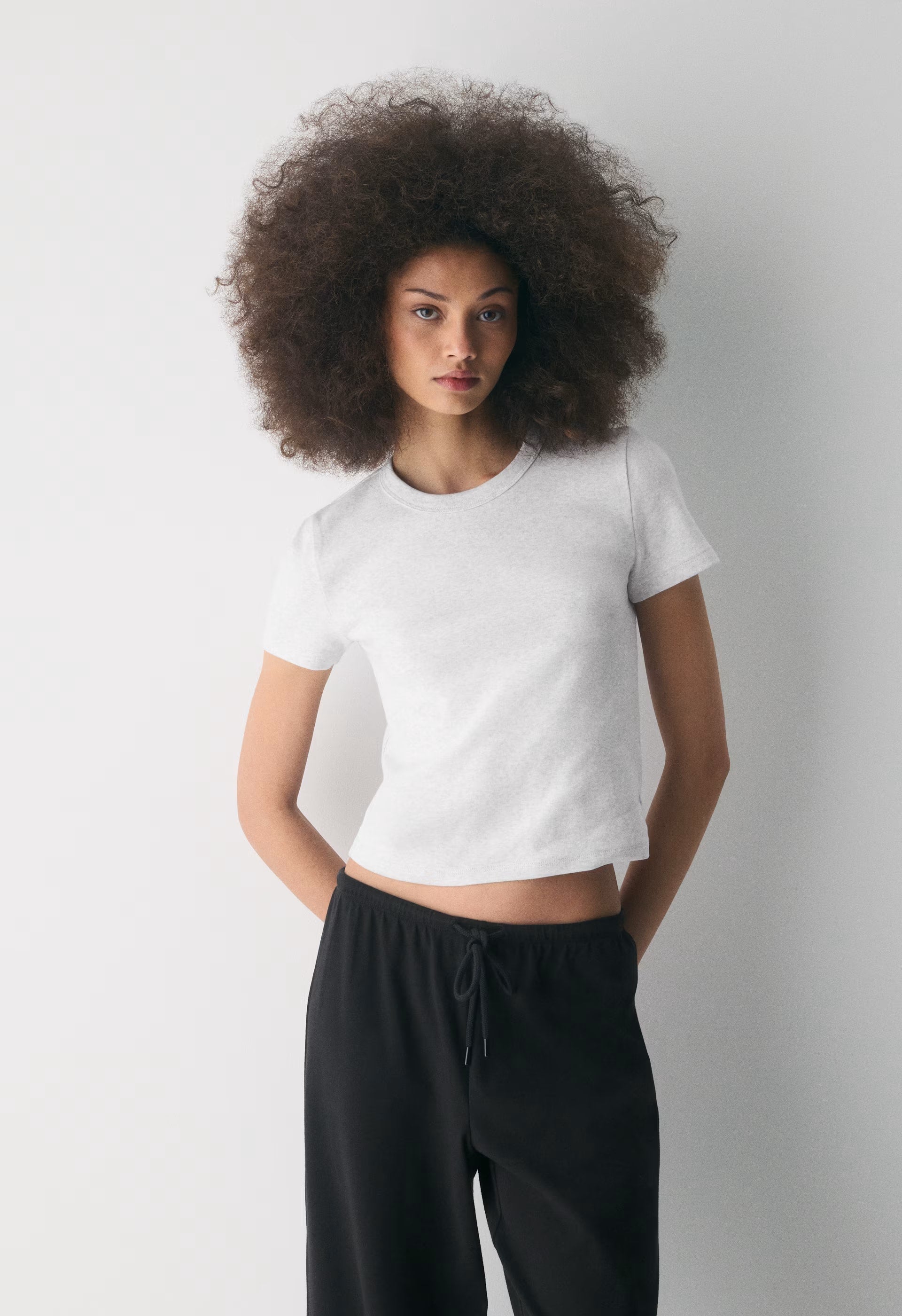 Little Ripple T-Shirt - HEATHER CLOUD WHITE