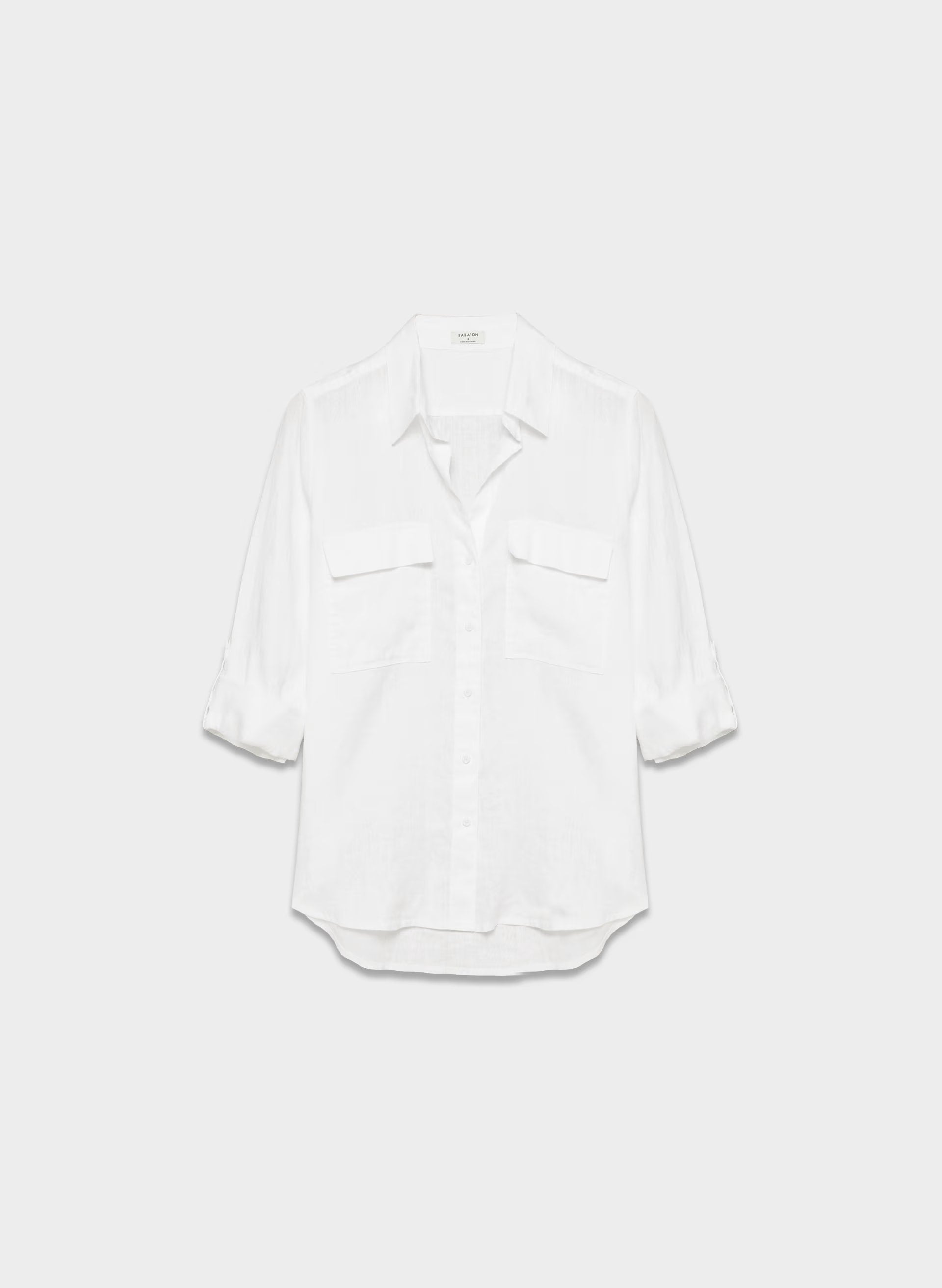 Utility Linen Shirt - WHITE