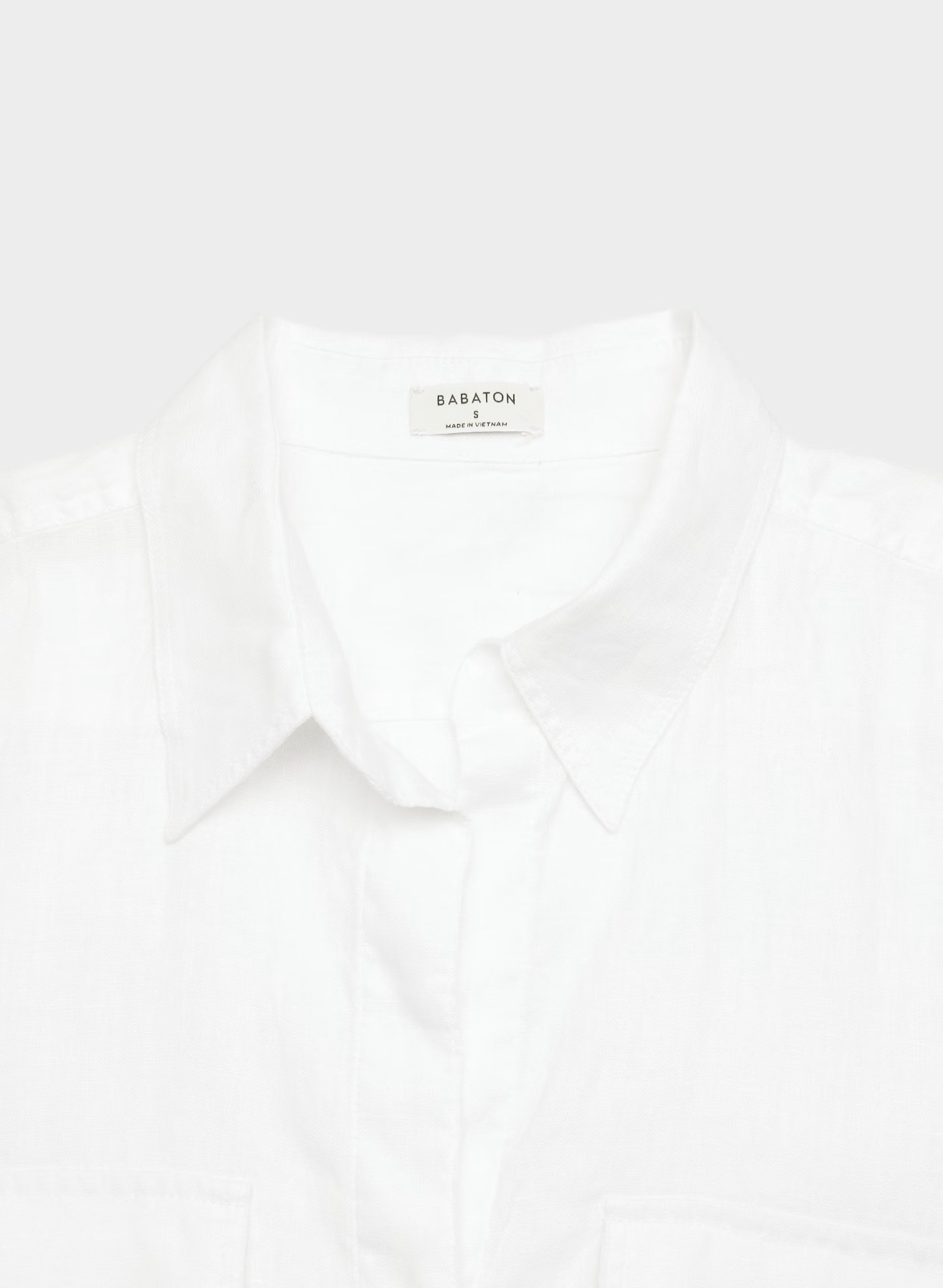 Utility Linen Shirt - WHITE